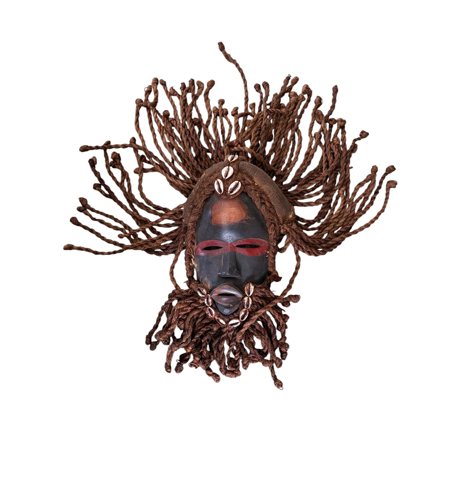 #3275A Superb Vintage  African I .Coast Dan Ceremonial Dance  Mask 14" H