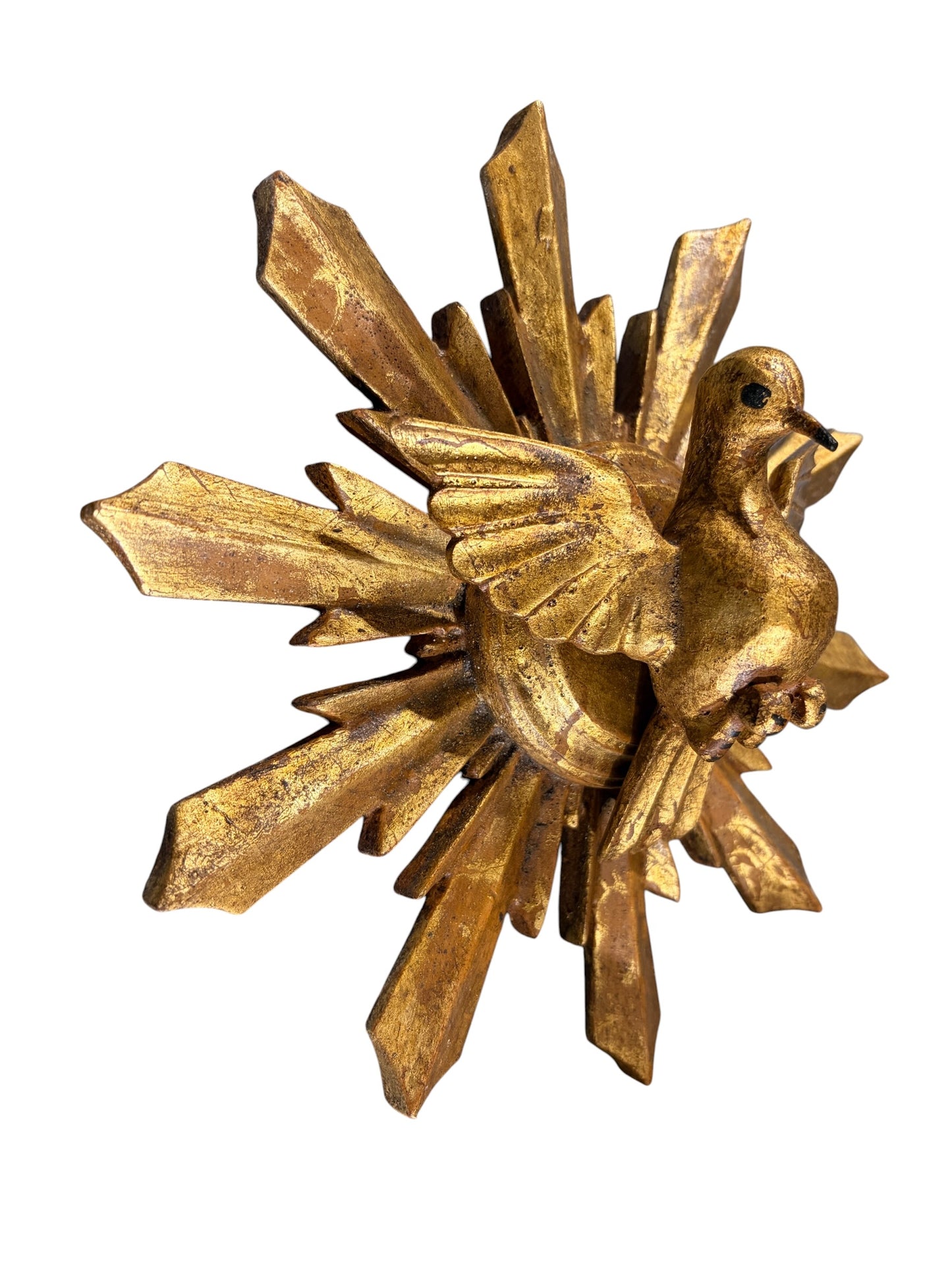 #708 European Wooden Dove Sunburst the Holy Spirit 9.25" Diameter