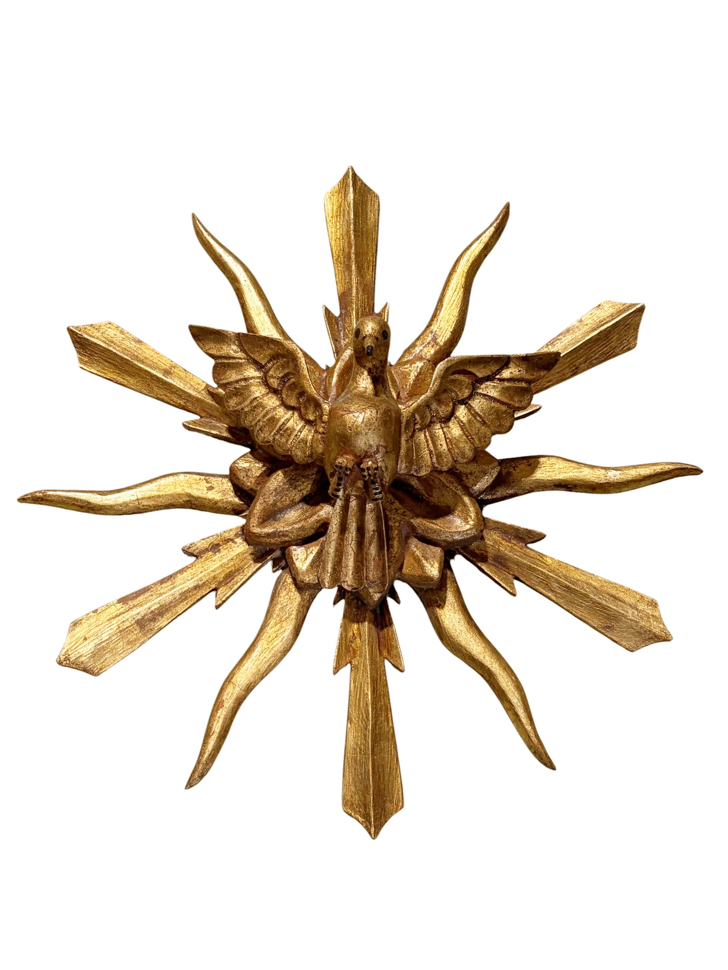 #707 European Wooden Dove Sunburst the Holy Spirit 15.25" Diameter