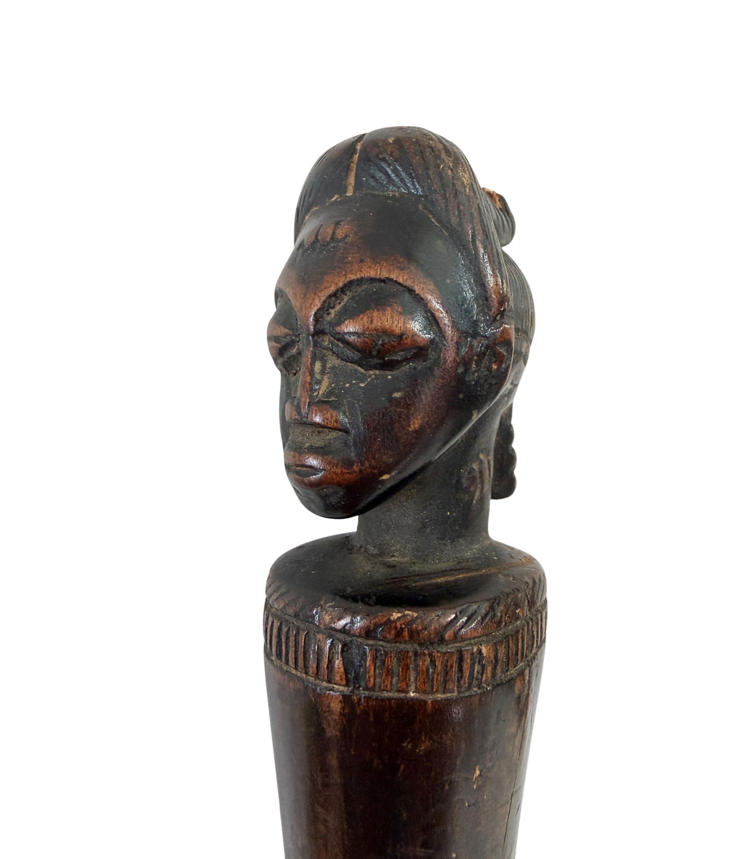 #1265 Vintage Senufo Kpa'ana Bronze Ceremonial Figural Axe Côte d'Ivoire 13" H