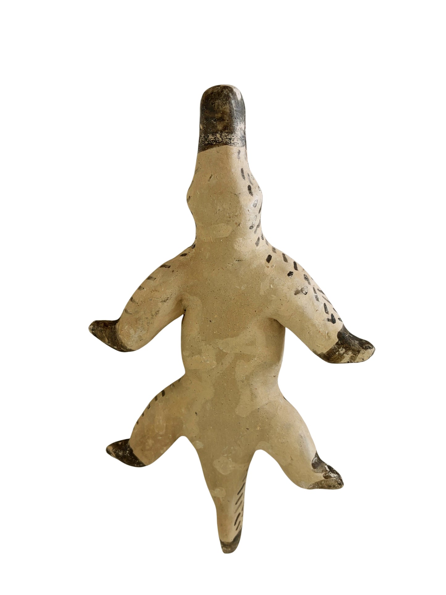#714 Vintage Karaja Tribe  clay ceramic alligator statue  Brazil