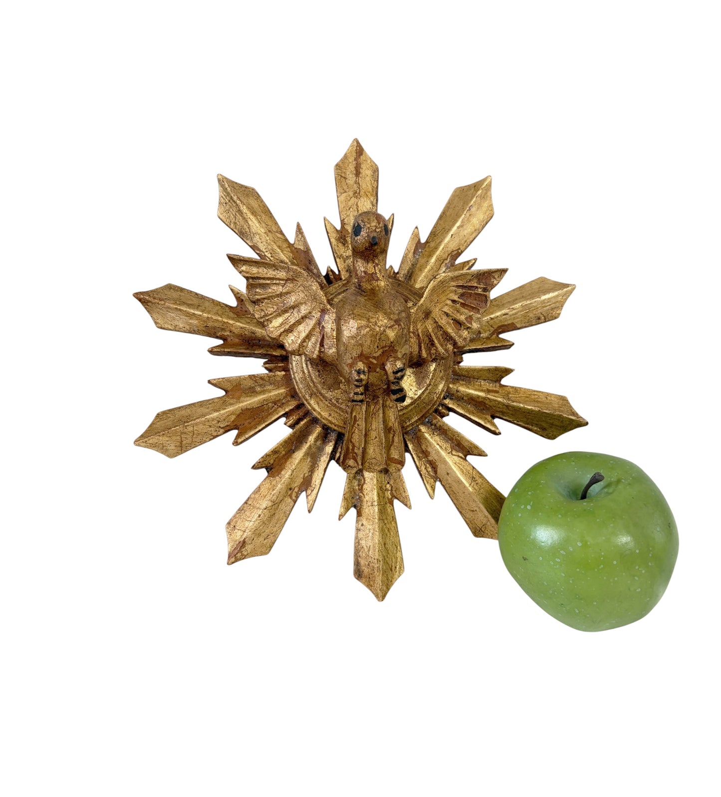 #717 European Wooden Dove Sunburst the Holy Spirit 9" Diameter