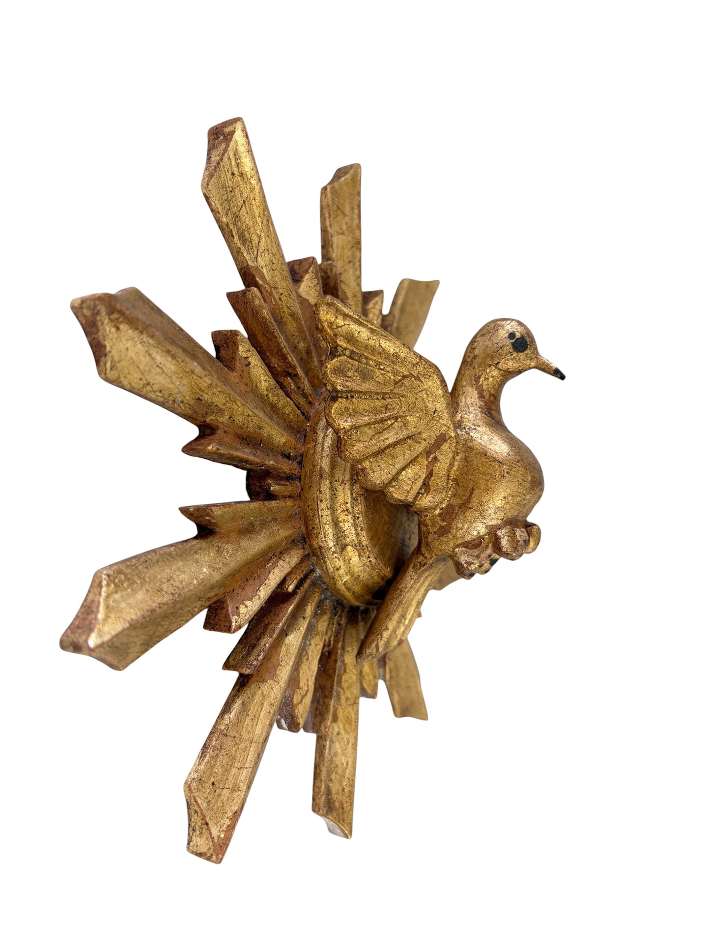#717 European Wooden Dove Sunburst the Holy Spirit 9" Diameter