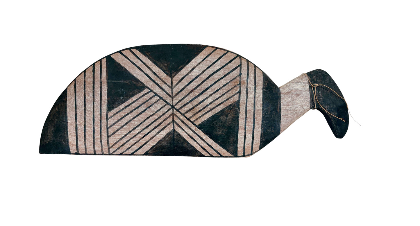 #718  Vintage Kalapalo Tribe  Indigenous wood spatula (Pá de Biju) 18.75" w