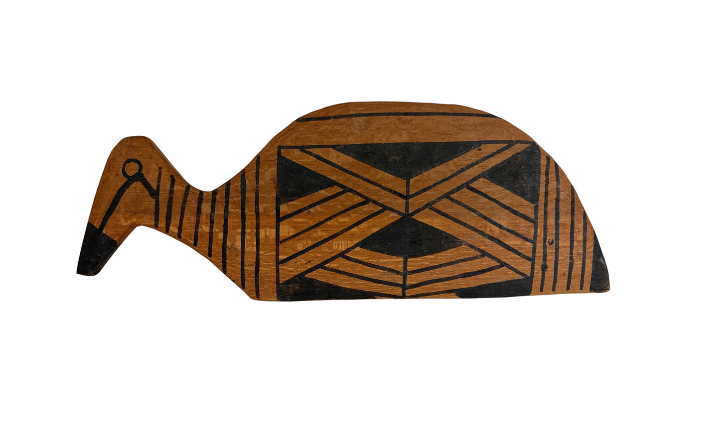 #720  Vintage Kalapalo Indigenous wood spatula (Pá de Biju) 14" w