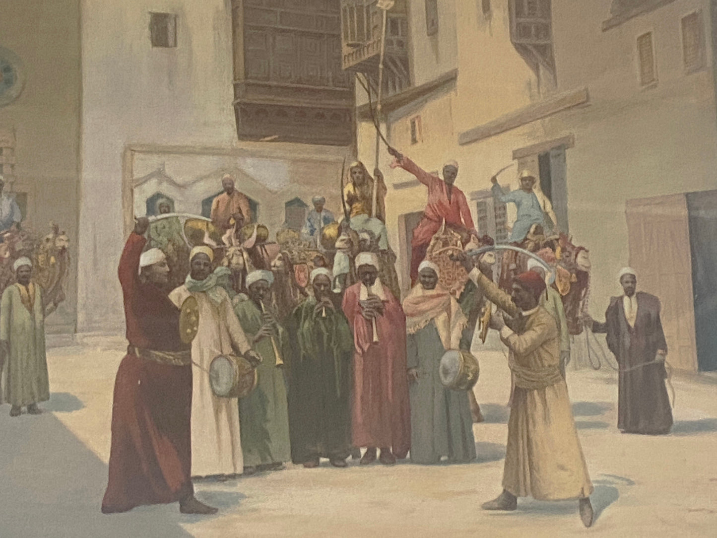 #103 Meynelle Louis Orientalist painting Print Picture Framed