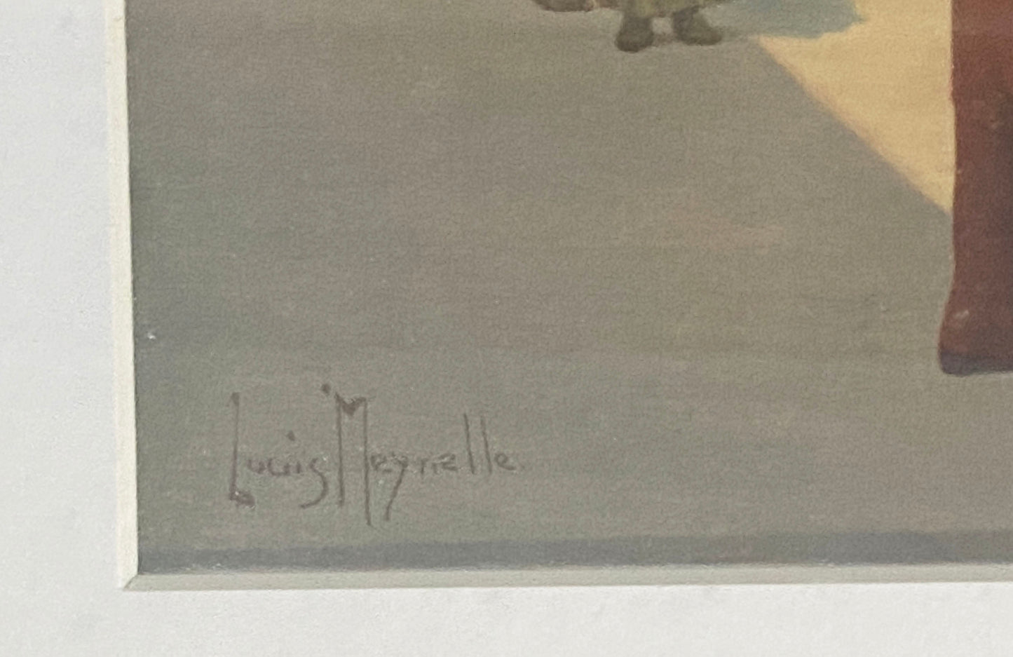 #103 Meynelle Louis Orientalist painting Print Picture Framed