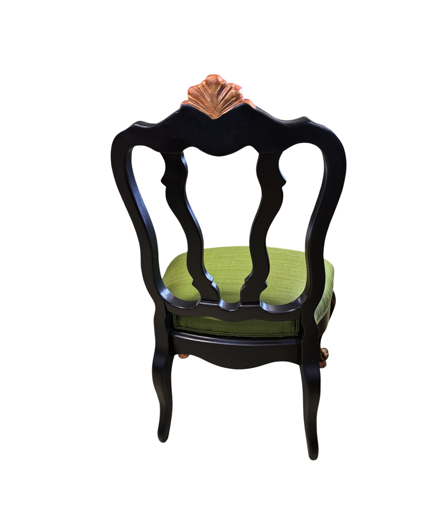 #219 Vintage Elegant Venetian Side Chair With Thai Silk