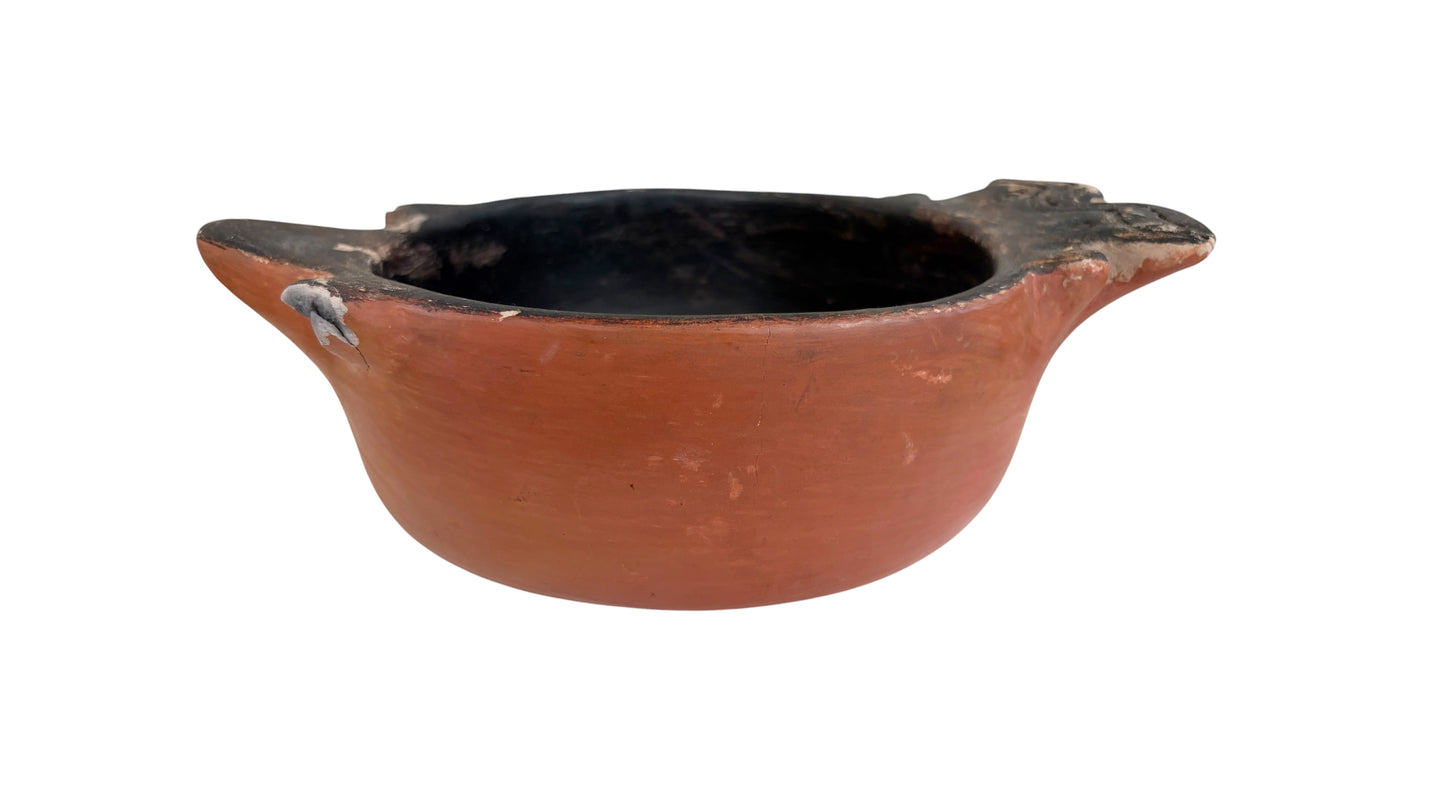 #E Vintage Indigenous Karaja Ceramic Zoomorphic Bowl