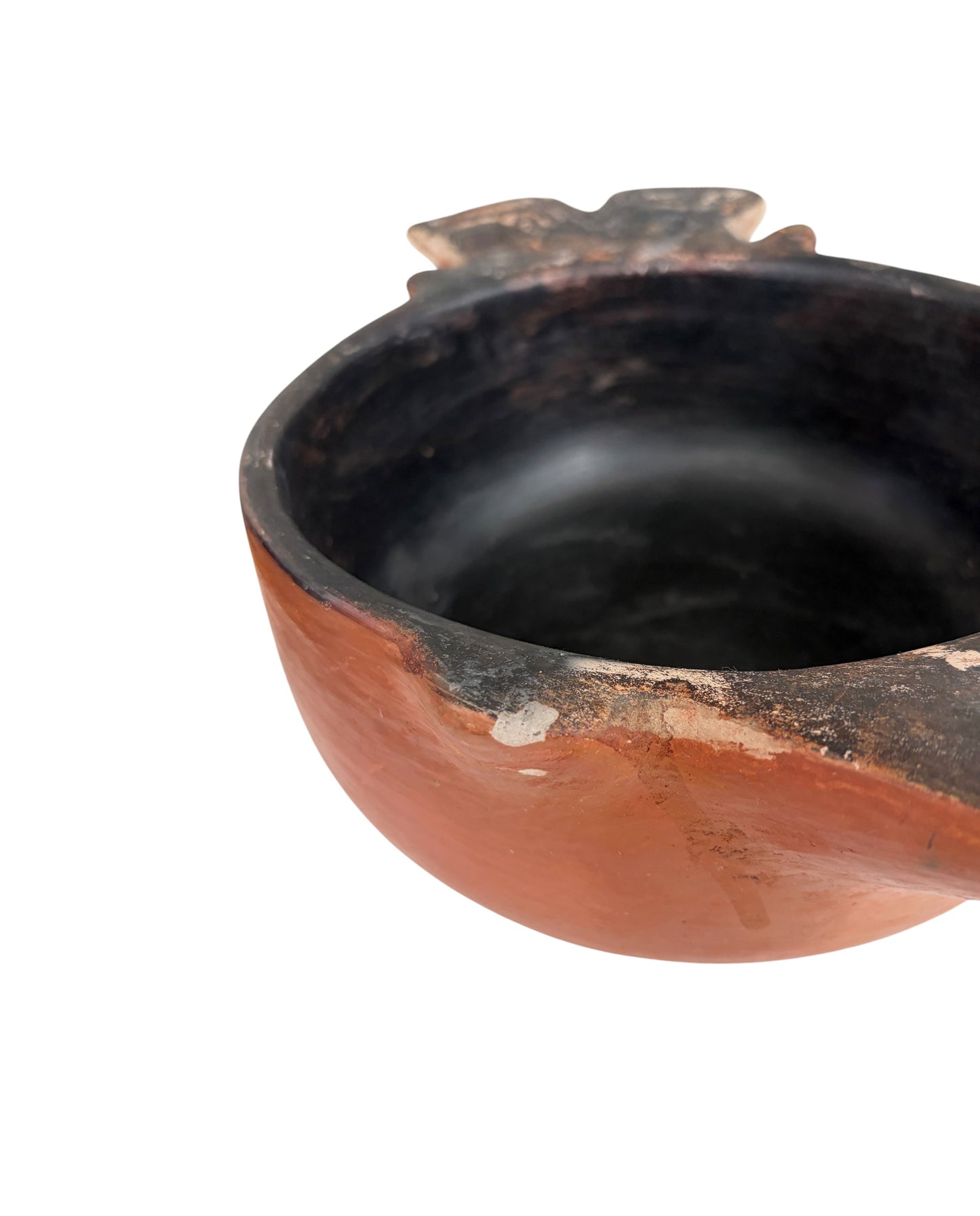 #E Vintage Indigenous Karaja Ceramic Zoomorphic Bowl