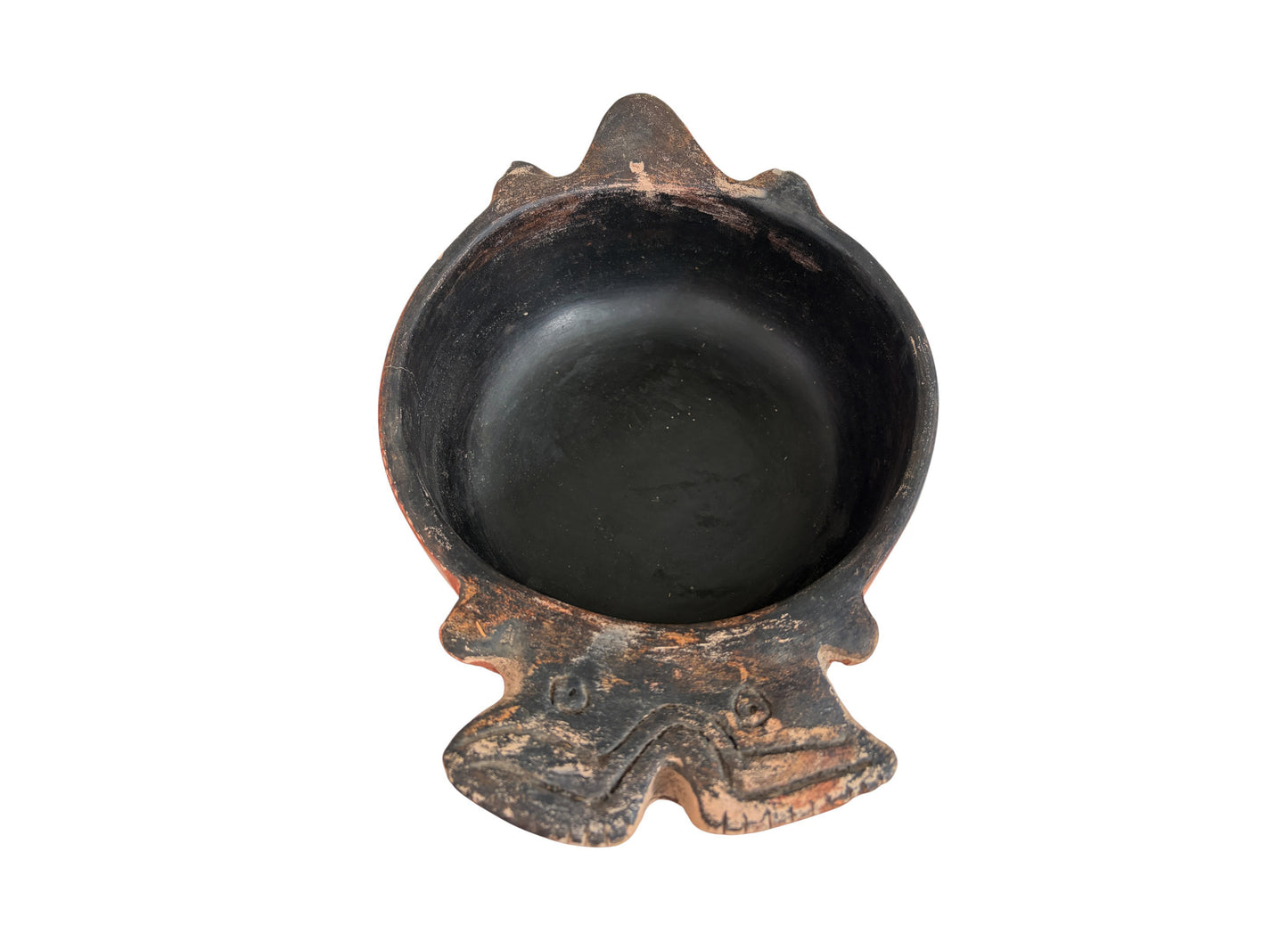 #E Vintage Indigenous Karaja Ceramic Zoomorphic Bowl