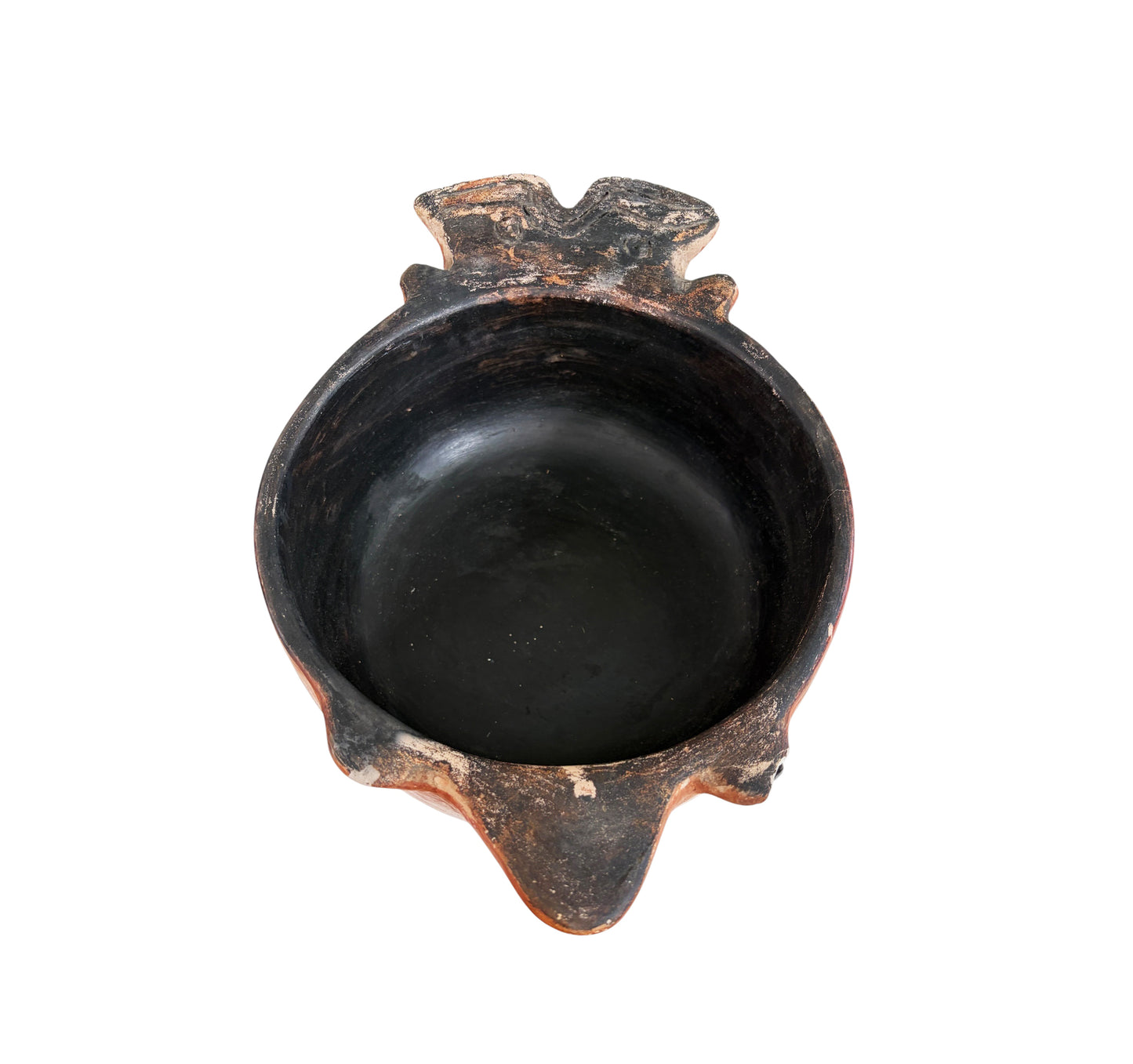 #E Vintage Indigenous Karaja Ceramic Zoomorphic Bowl