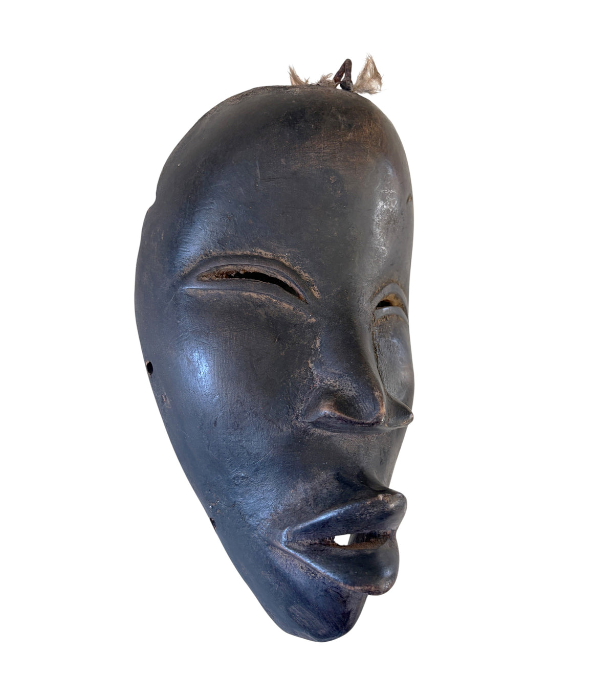 #6004 Old  African I .Coast Dan Ceremonial Mask 10" H
