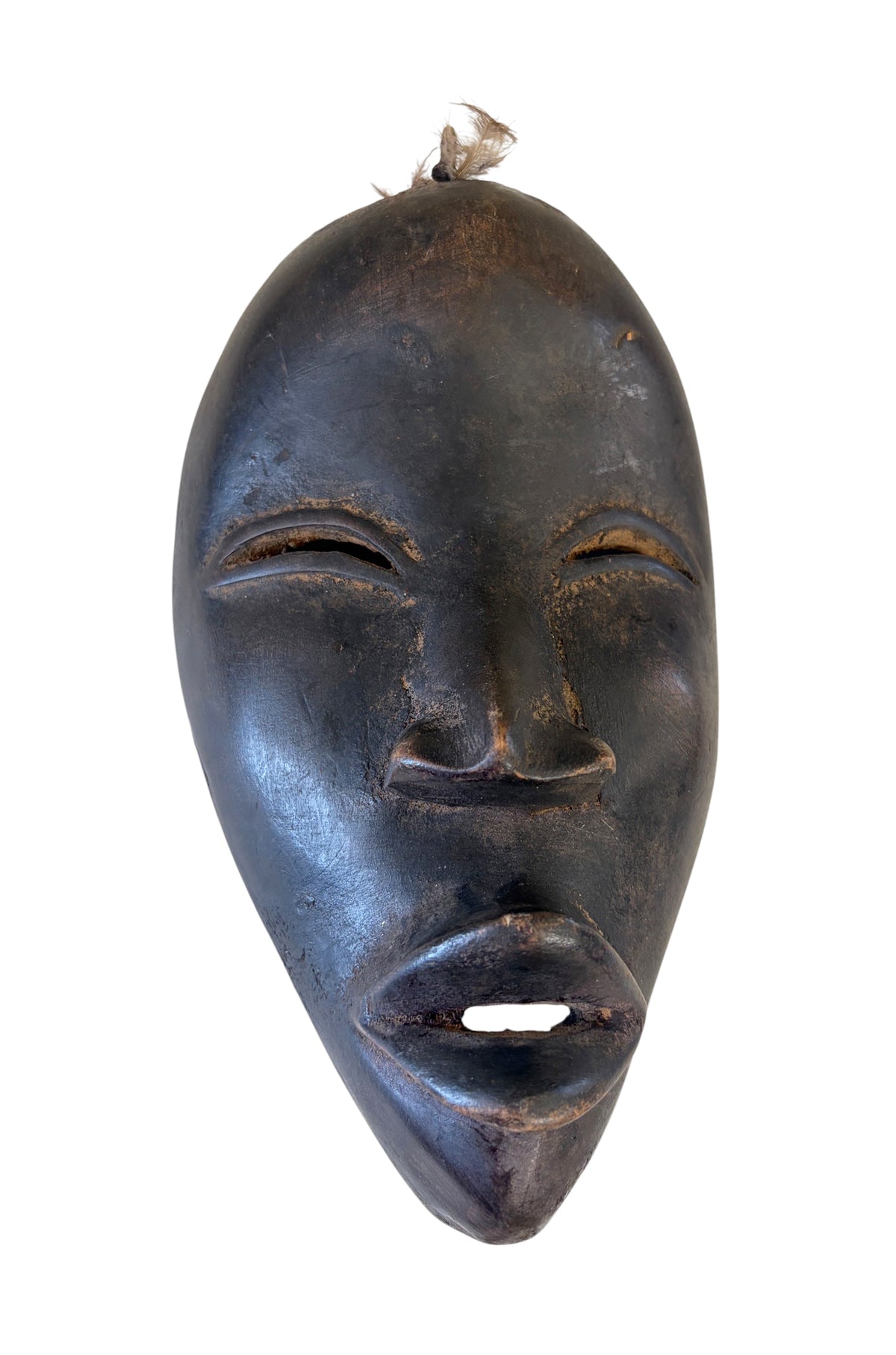 #6004 Old  African I .Coast Dan Ceremonial Mask 10" H