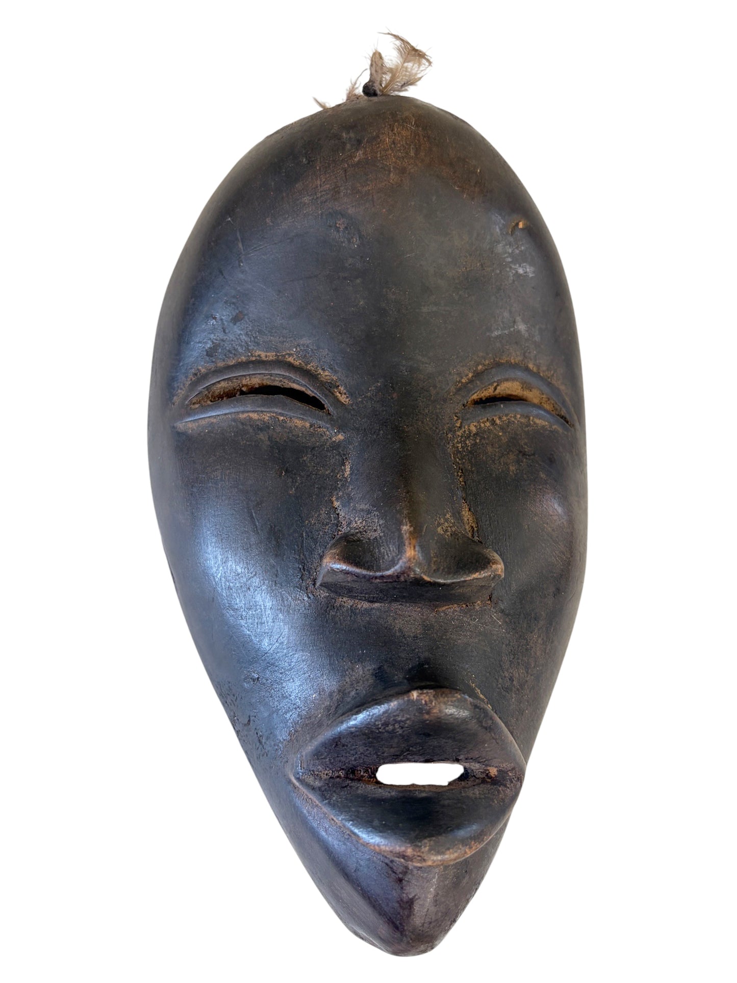 #6004 Old  African I .Coast Dan Ceremonial Mask 10" H