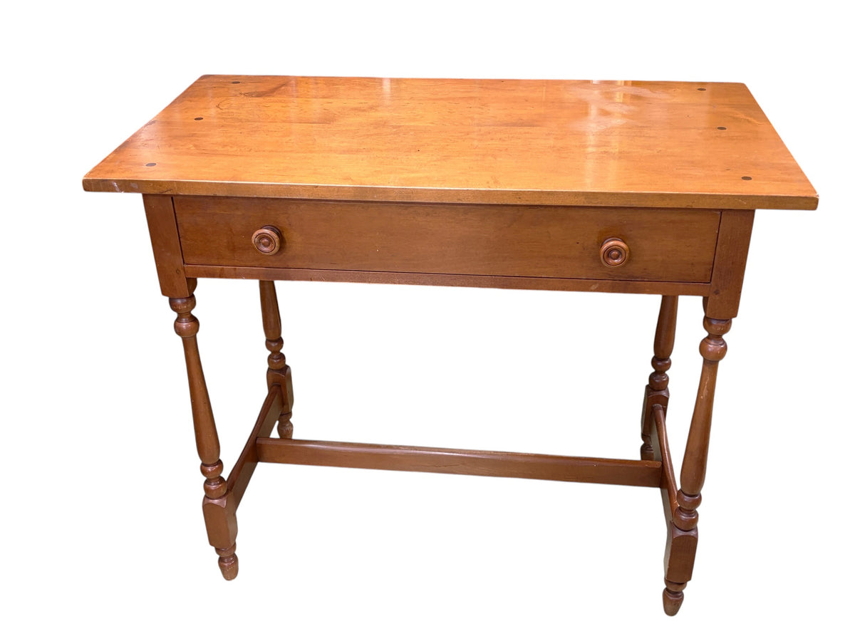#221 Vintage 1960s American Colonial Solid Cherry Wood Tavern /Writing Desk