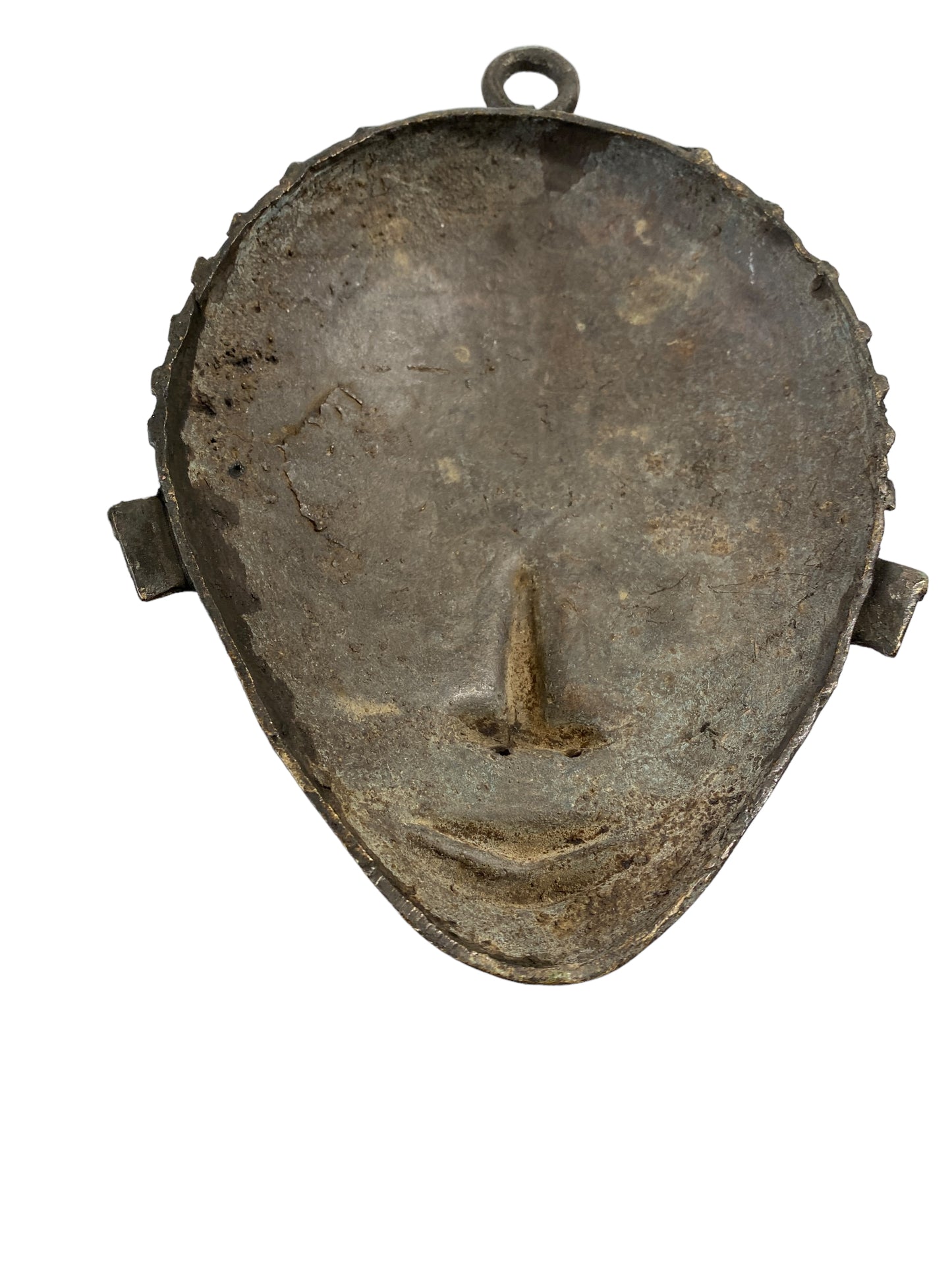 # 7015 African Baule Bronze Passport Mask 7.25" h
