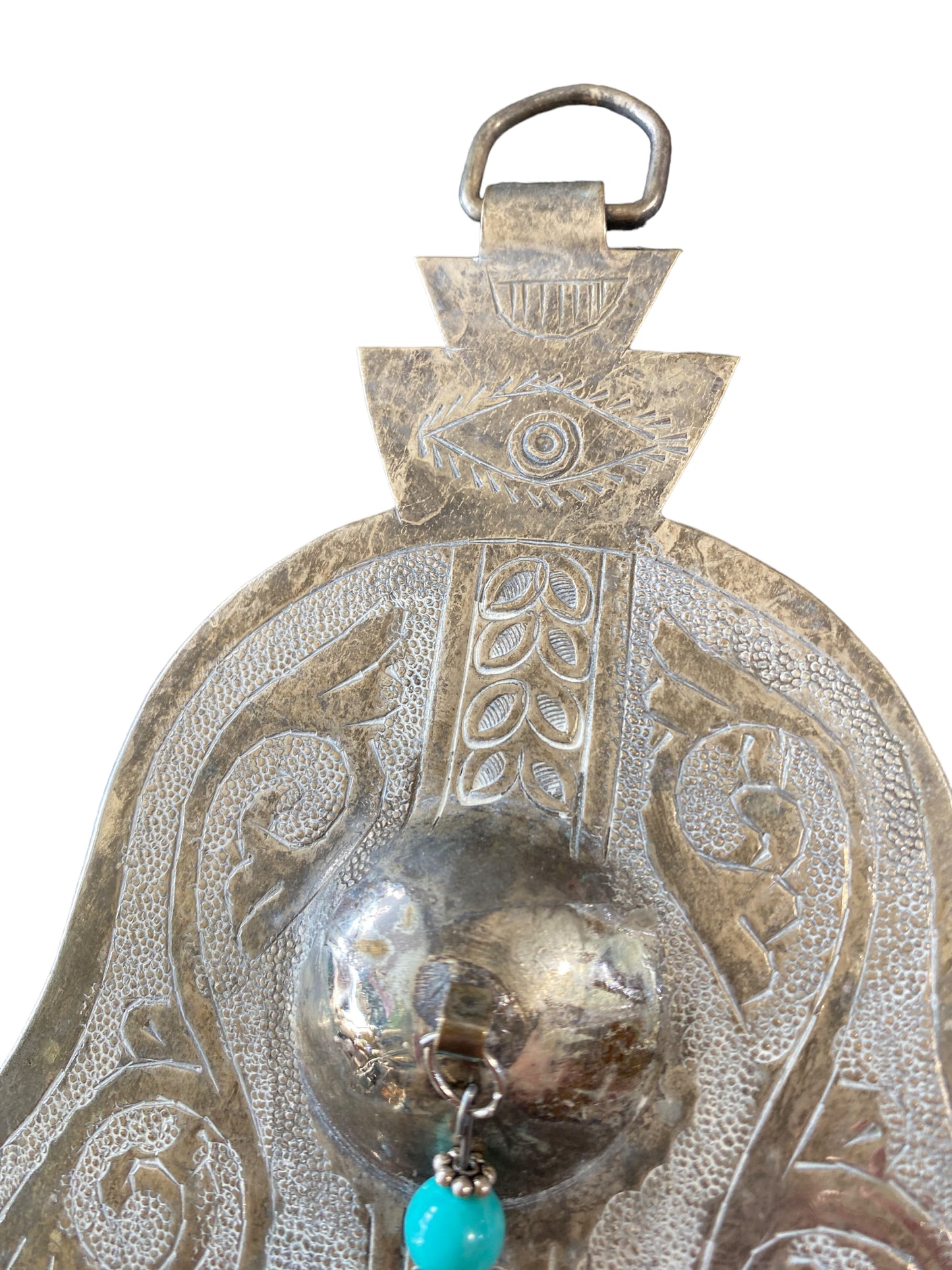 #5510 Moroccan Pendant Amulet Khamsa /Hand Of Fatima  7.5" H