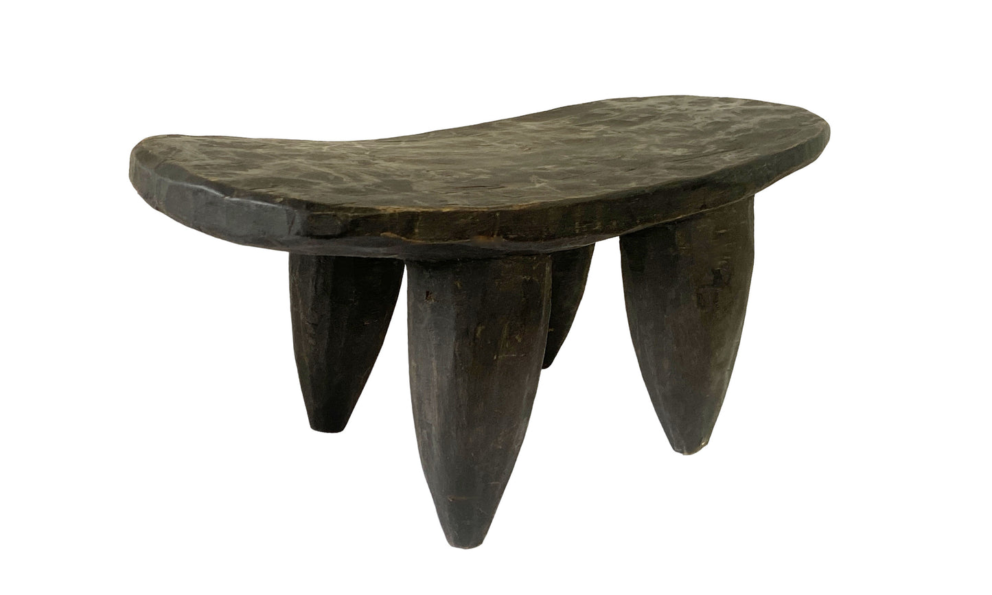 # 5485 Vintage African Carved Wood Senufo Table/Stool 14.5"W