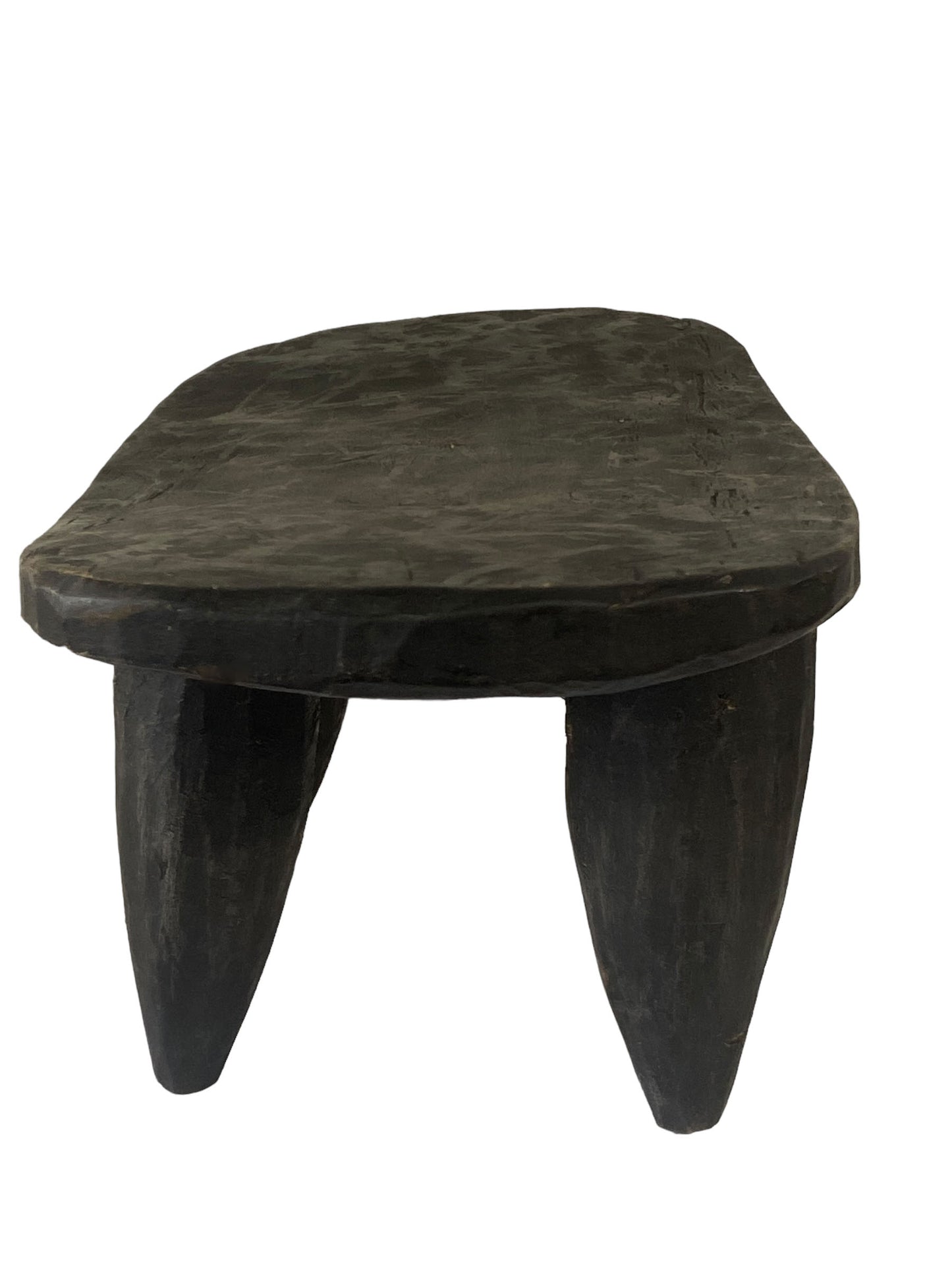 # 5485 Vintage African Carved Wood Senufo Table/Stool 14.5"W