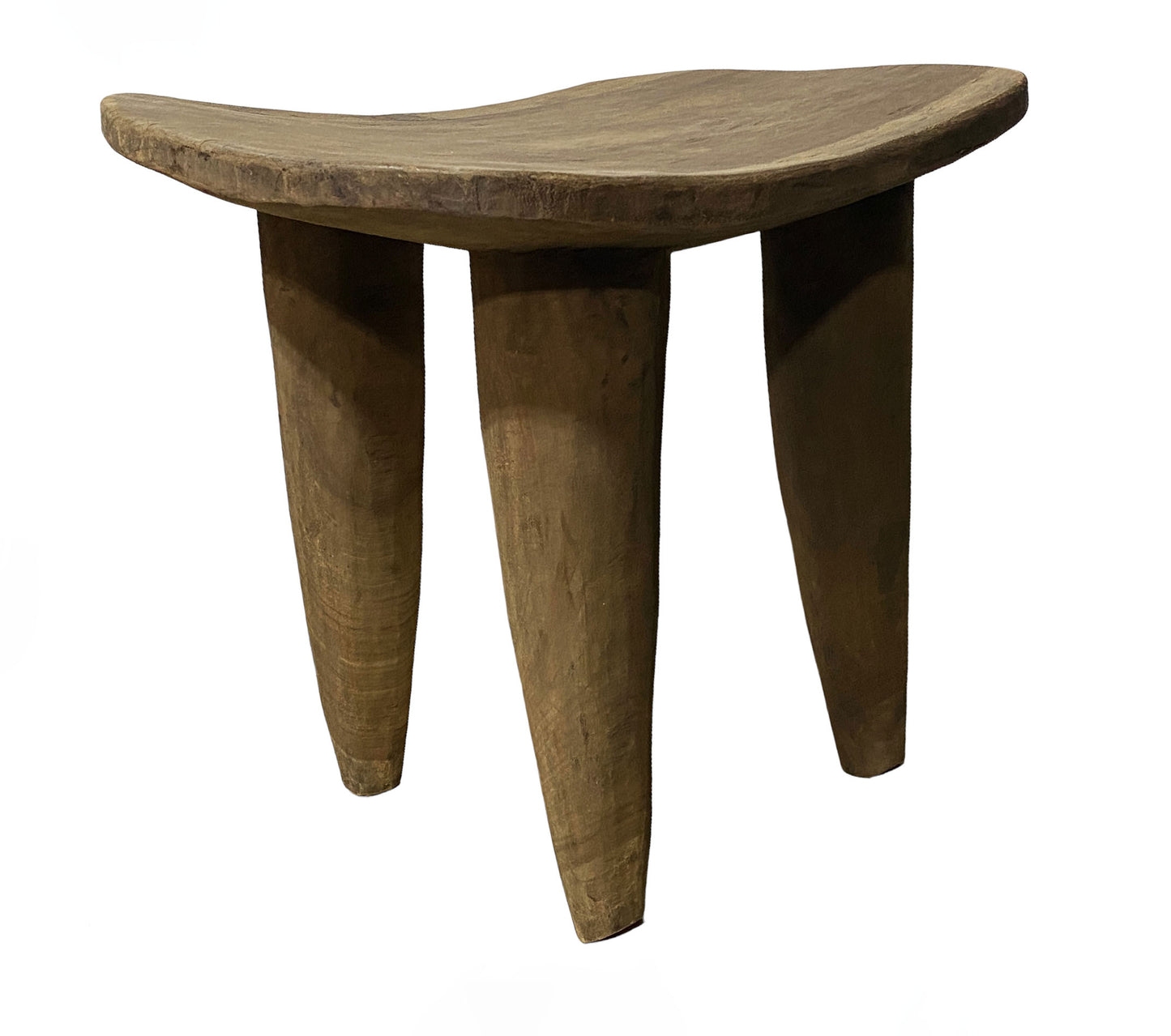 # 5528 Superb Rustic African Senufo Stool / Table  I coast 19.5" H by 20.5" w