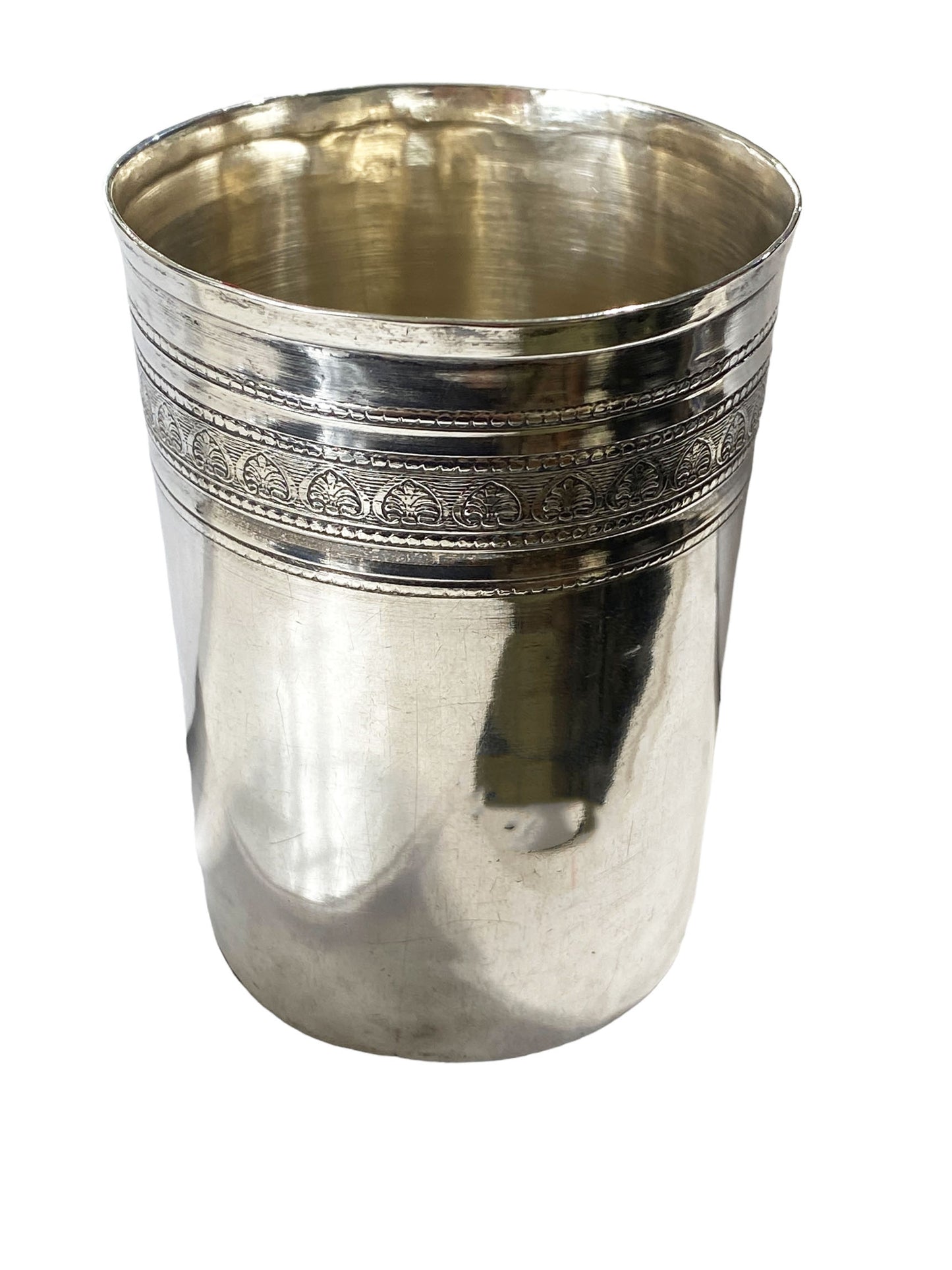 #7009 Old  Coin Silver Beaker