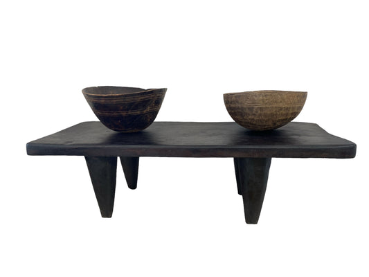 # 7112 African Wood Senufo Table/Stool 42" W