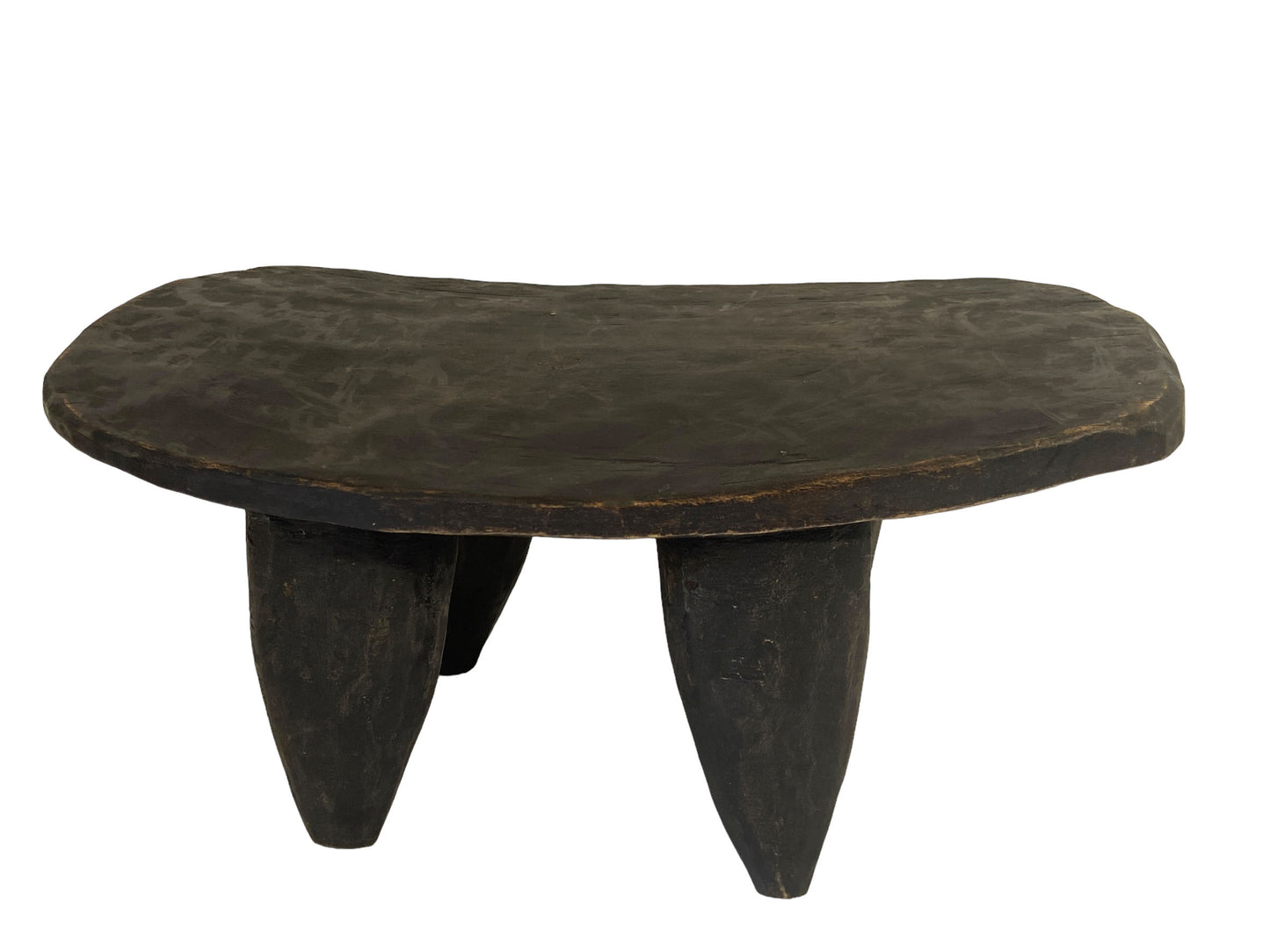 # 5485 Vintage African Carved Wood Senufo Table/Stool 14.5"W