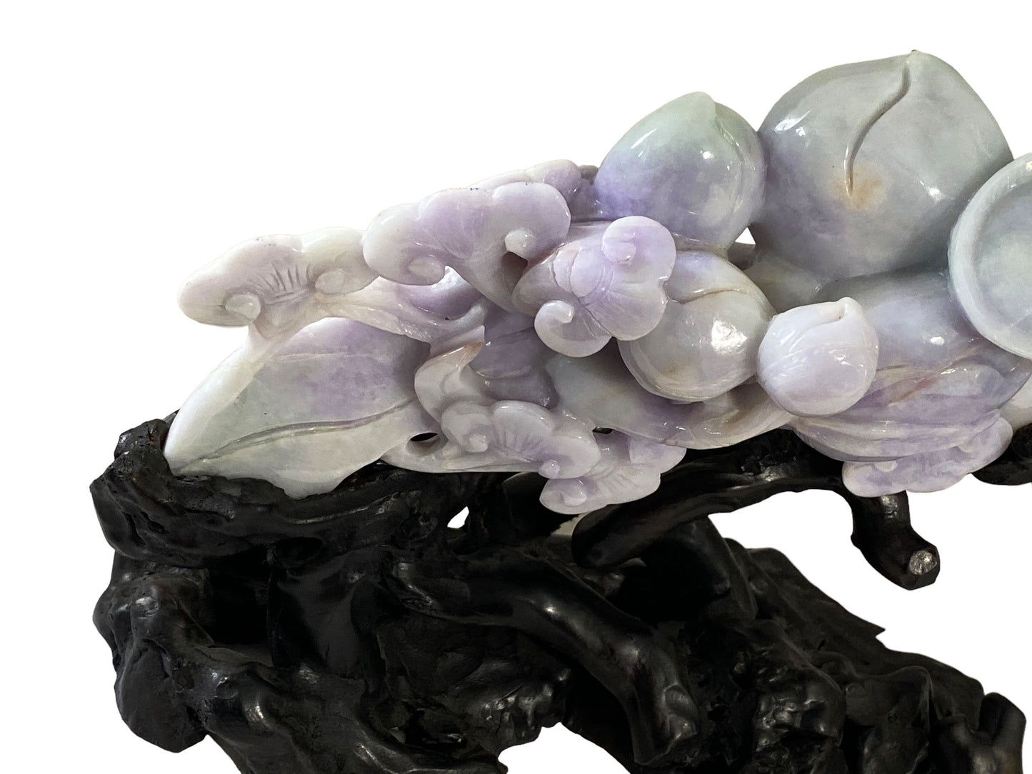 #1709 Stunning Lg Chinese Jadeite Jade Lingzhi 11.75" W.