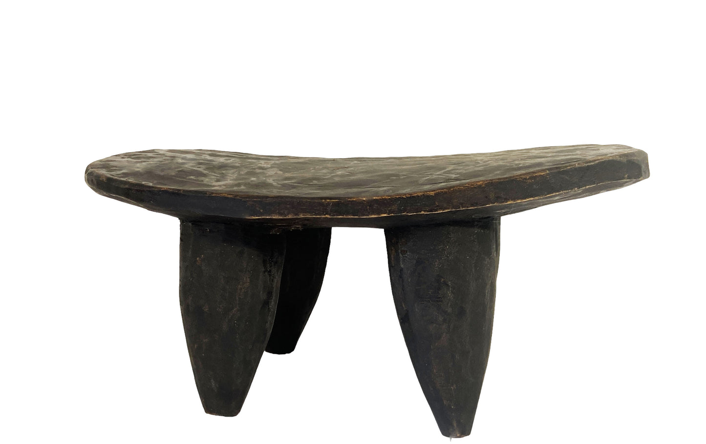 # 5485 Vintage African Carved Wood Senufo Table/Stool 14.5"W