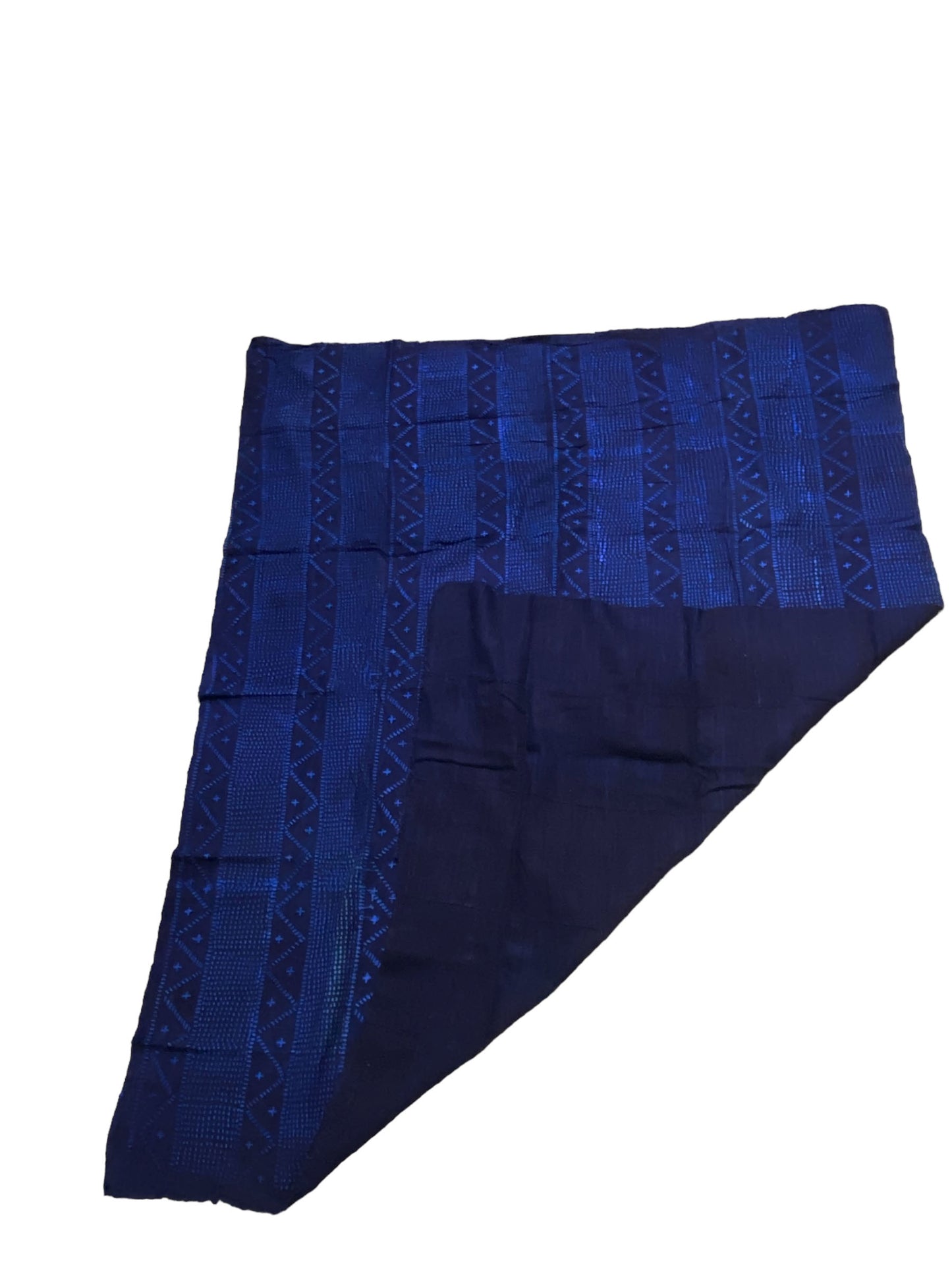 #7094 Malian Indigo Mud Cloth Textile  45" by 53"