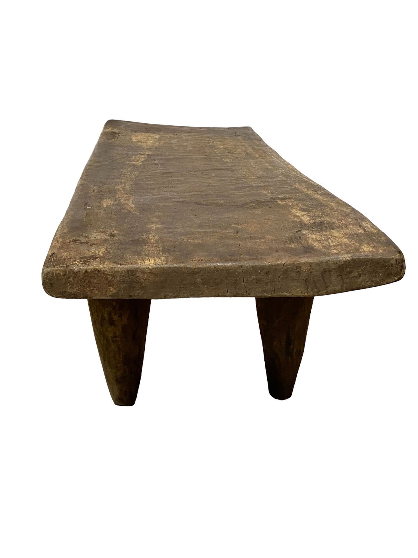# 5566 Superb Rustic VTG  African Senufo Stool / Table  I coast 42.25" W