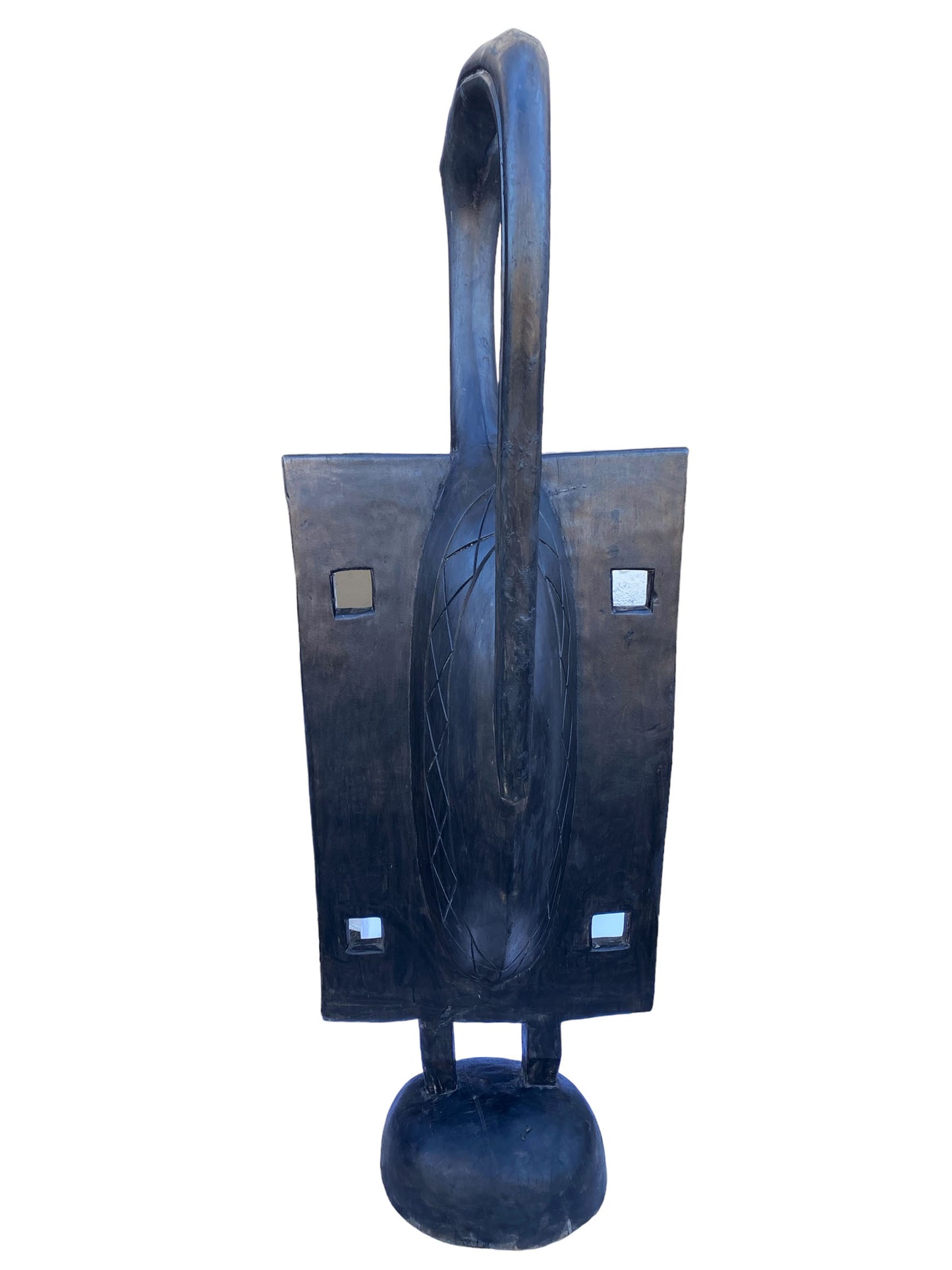 #7111 Huge Sculpture of Senufo Bird Statue Cote d'Ivoire 76" H
