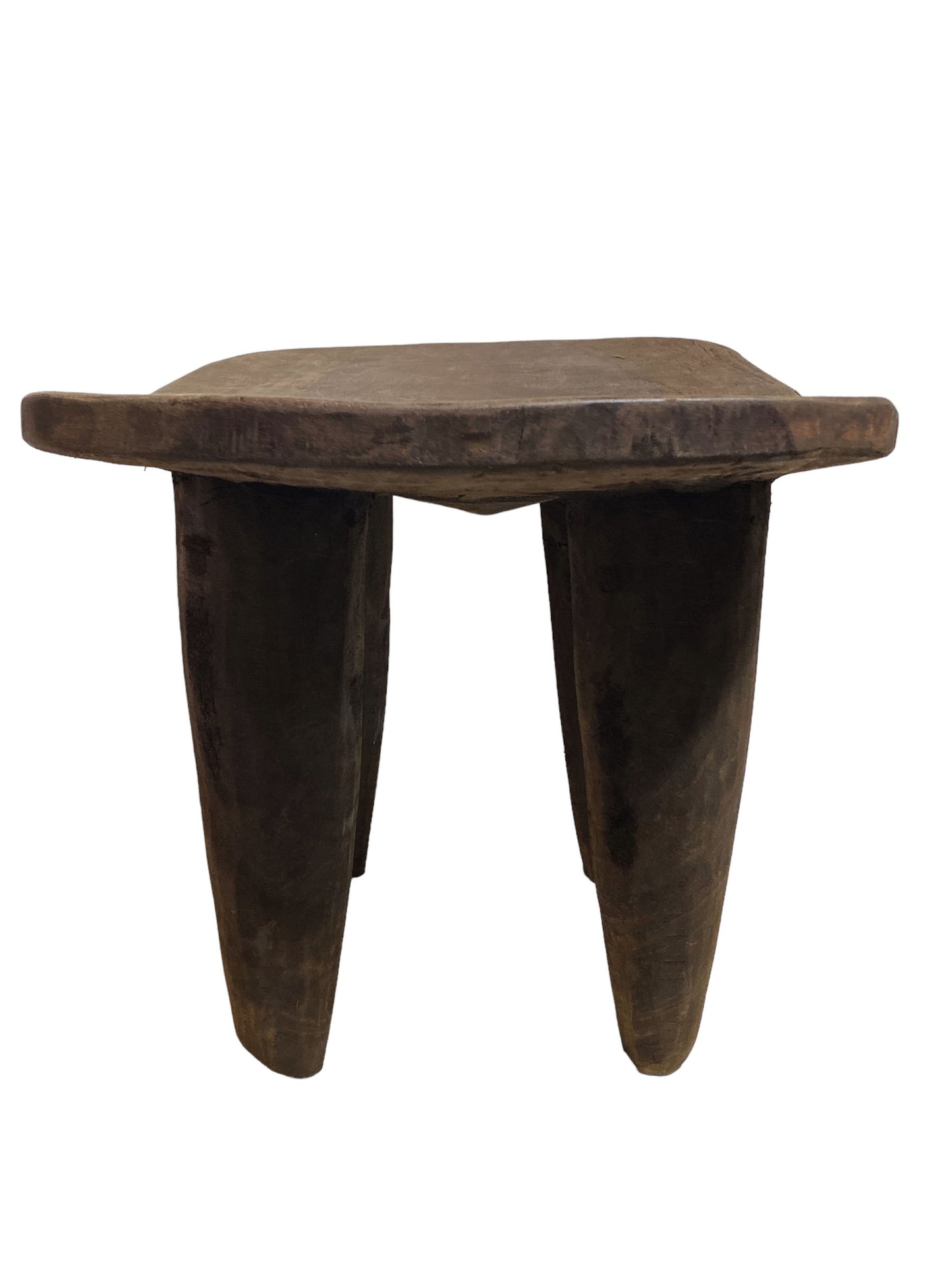 # 5579 Superb Old Rustic African Senufo Stool / Table  I coast  23" W