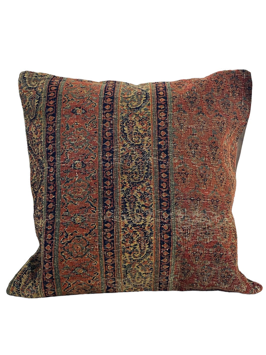 #5686 Superb 19th Fragment Herat Paisley Design  Pillow  Cover 22" by 22"