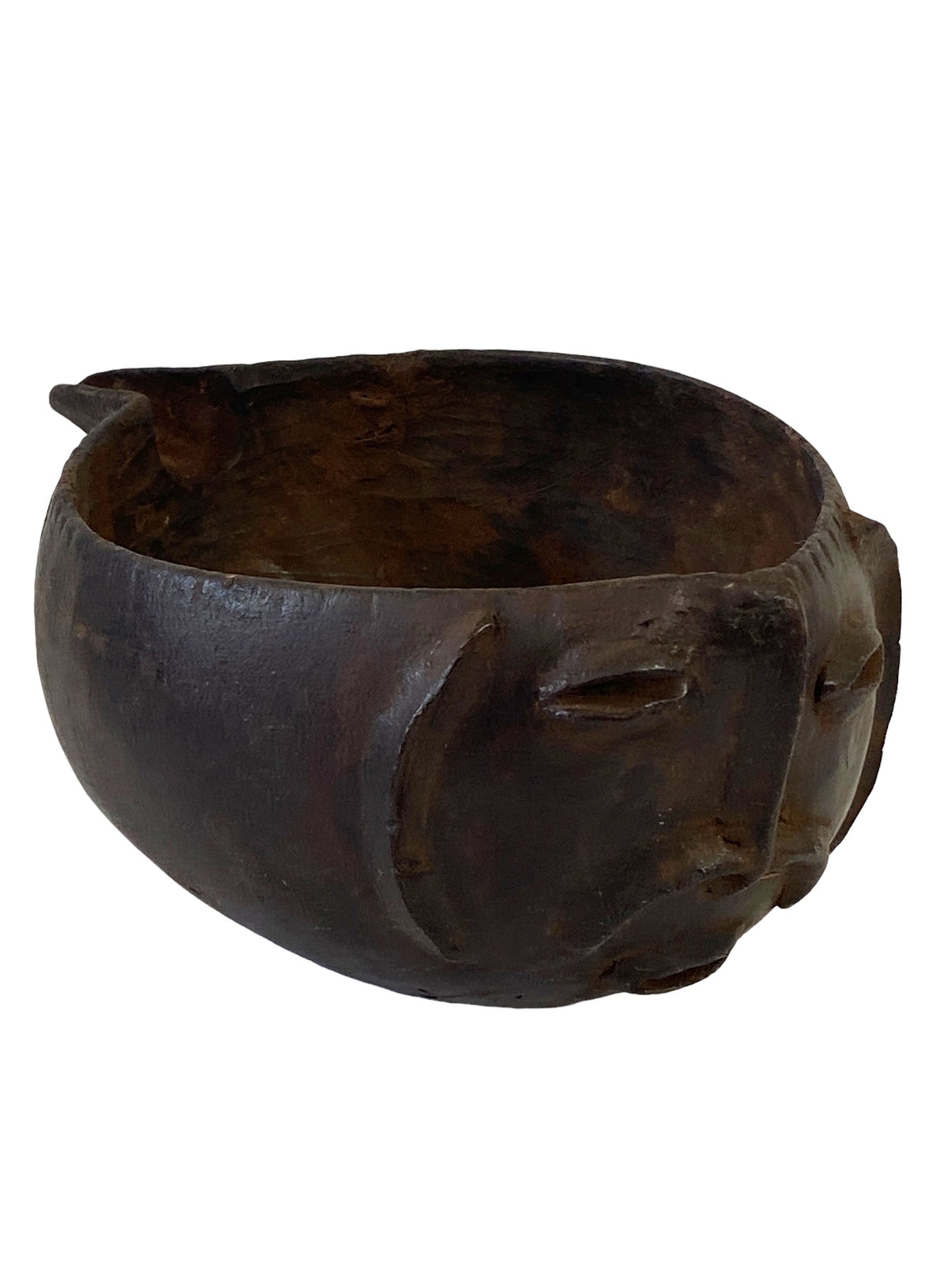 #7035 Kuba wooden Cup Figural Head Congo