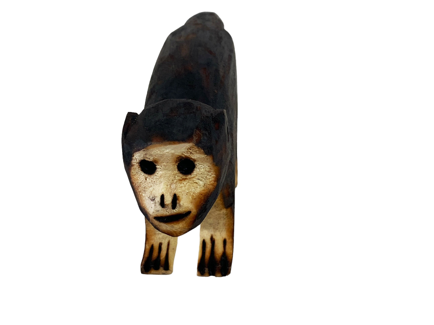 #7119 Superb Tupi Guarani Tribal Sculpture Of a MONKEY