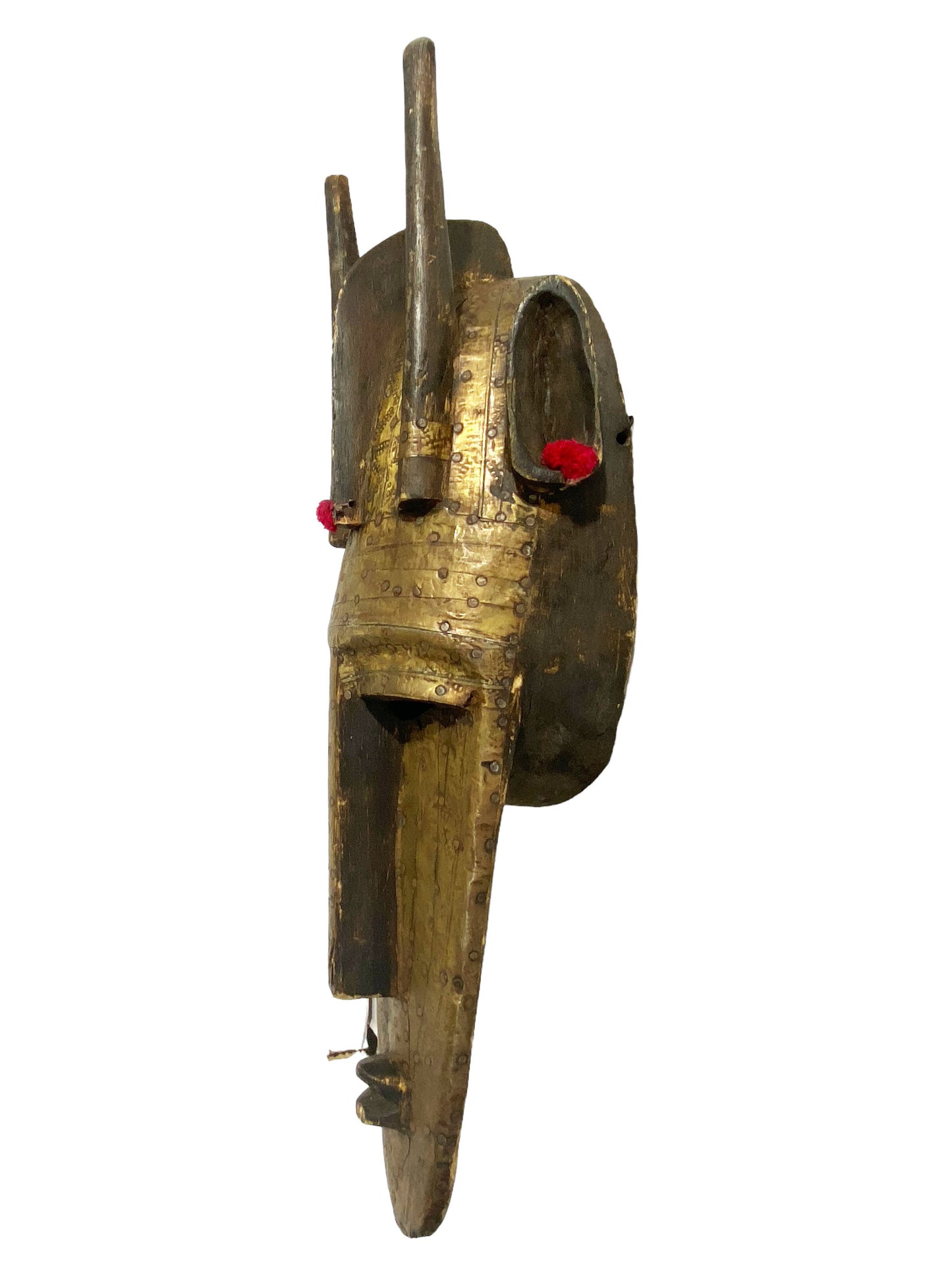 #3451 African Old Kore Mask Marka  Mali  23.5"H