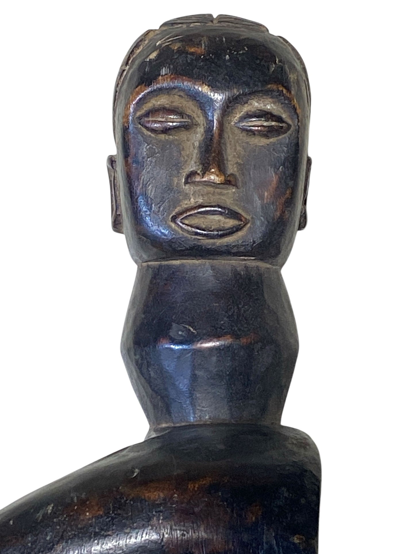 #8410 Vintage  Large African Akan Awari Mancala Game Board 33.5" w