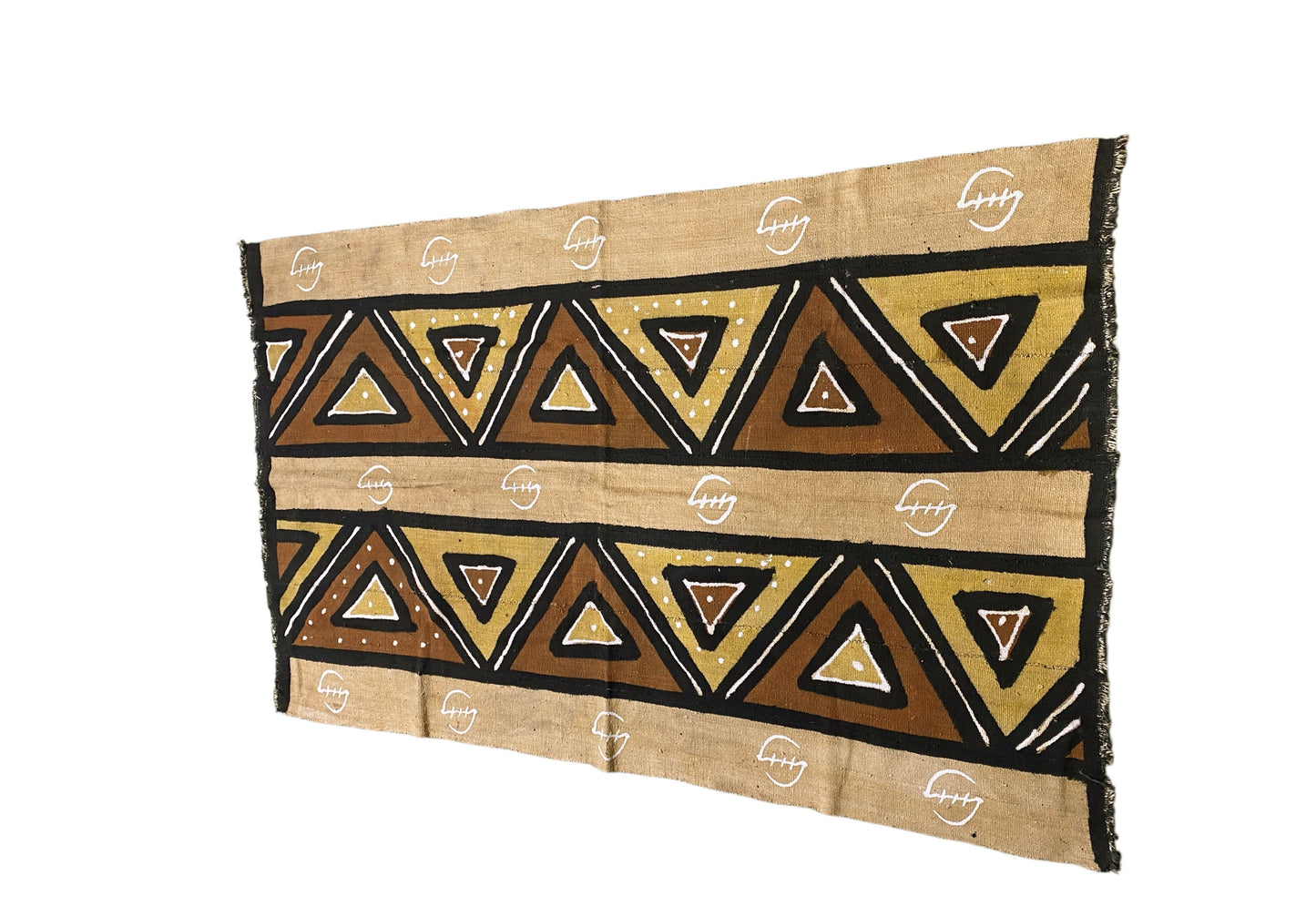 #7316  Superb Bogolan Mali Mud Cloth Textile   37" by 61"