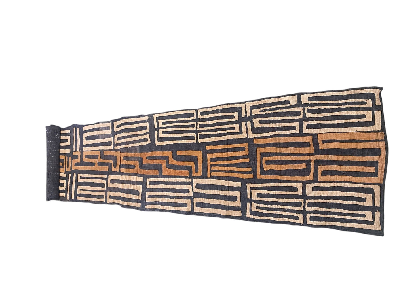 #532 Superb African Kuba Cloth Raffia /Textile Zaire 110"