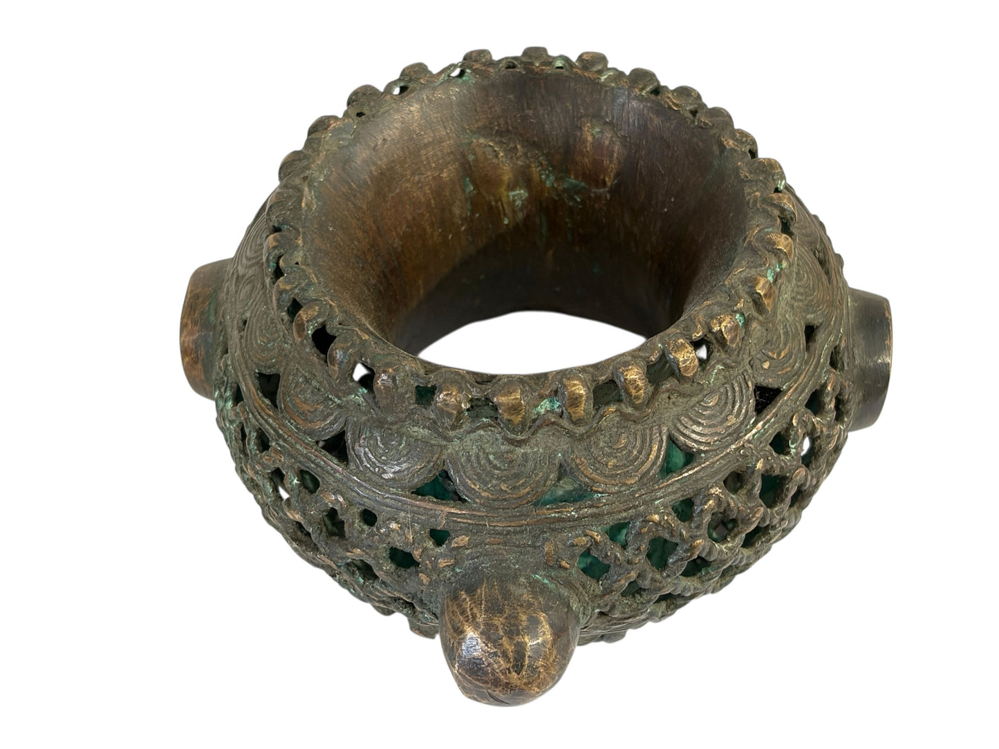 #3709 Superb vintage  Benin  Bronze Bracelet Currency Nigeria