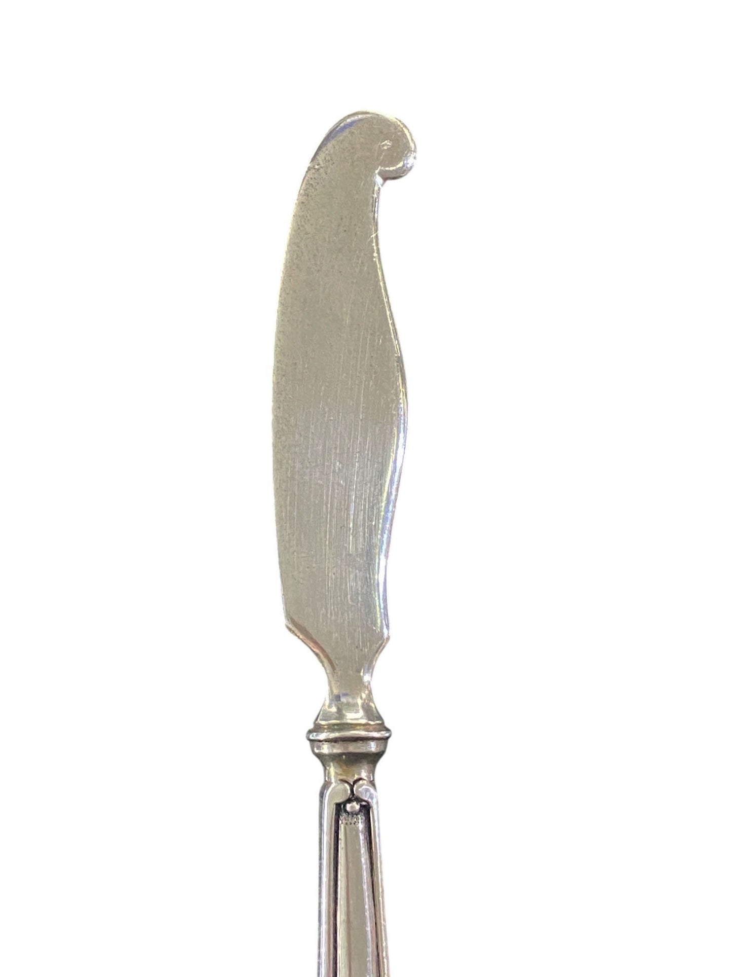 #56 Vintage Portuguese Solid Silver Baroque Style Butter/ Cheese/Pâté Spreader