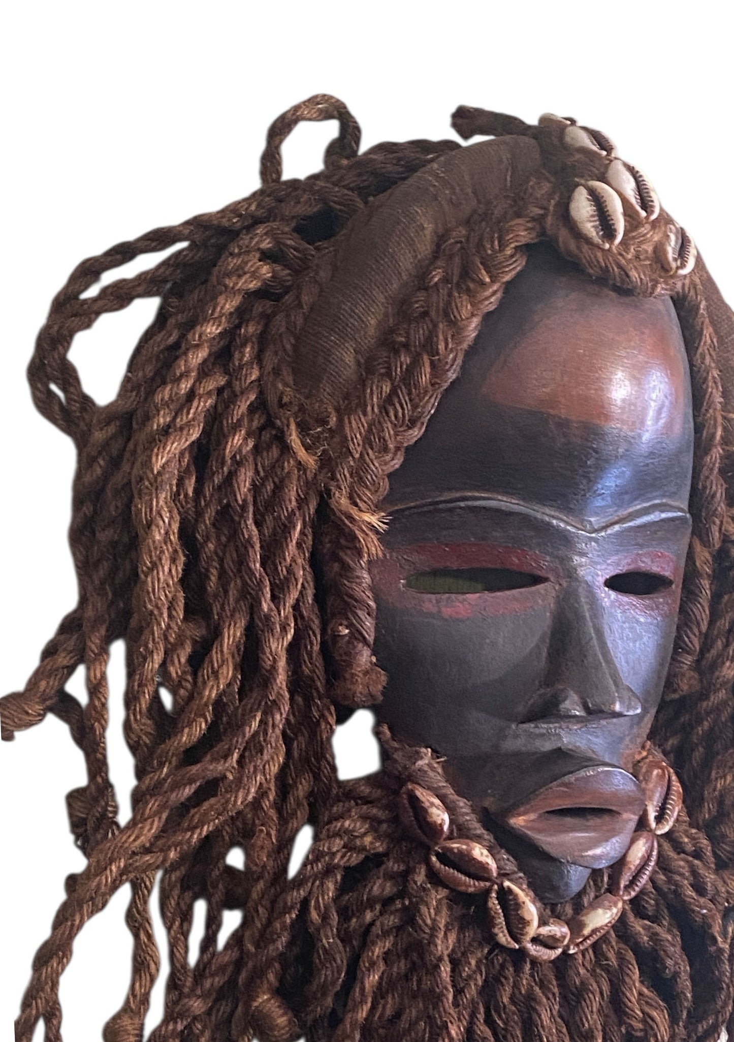 #3275 Superb Vintage  African I .Coast Dan Ceremonial Dance  Mask 14" H