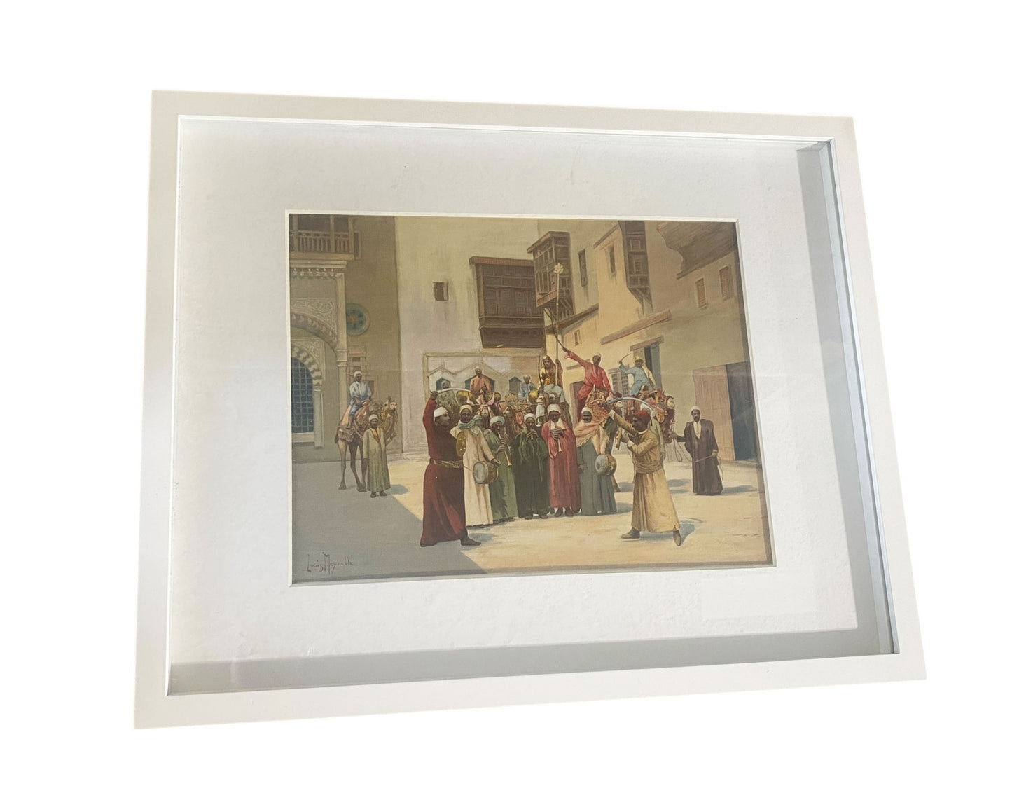 #103 Meynelle Louis Orientalist painting Print Picture Framed