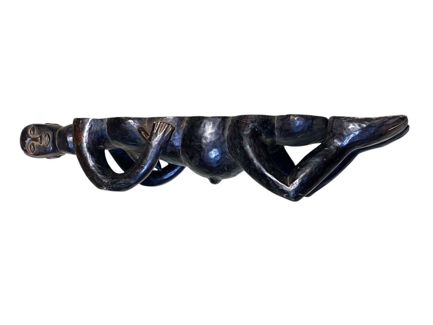 #8410 Vintage  Large African Akan Awari Mancala Game Board 33.5" w