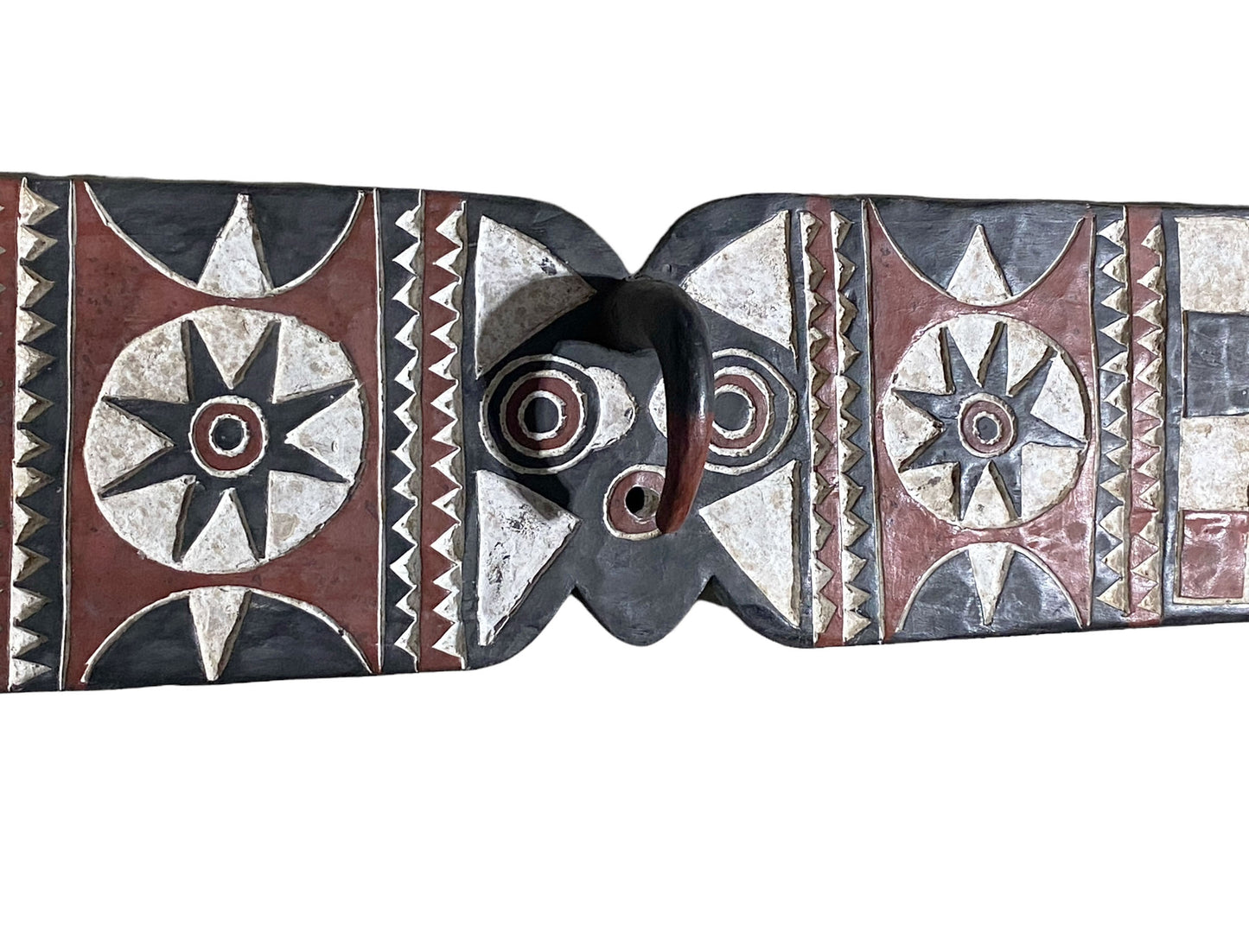 #5990 African Horizontal Butterfly Mask From Burkina Faso 78.5" W by 12" H