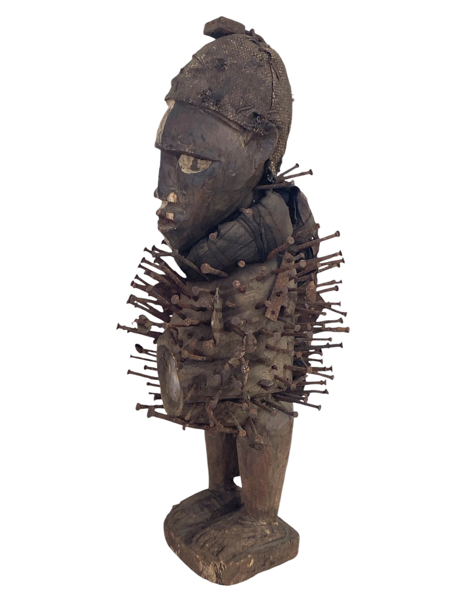 #6265 African Nkisi Fetish Power Figure 24" H Congo