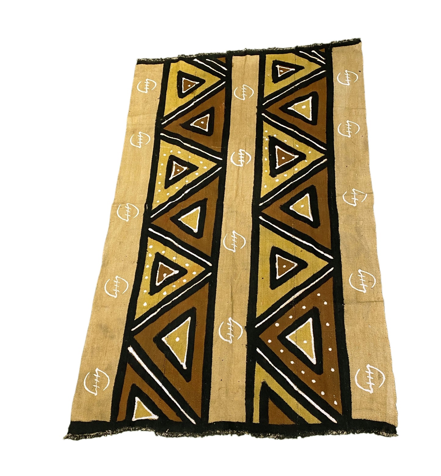 #7316  Superb Bogolan Mali Mud Cloth Textile   37" by 61"