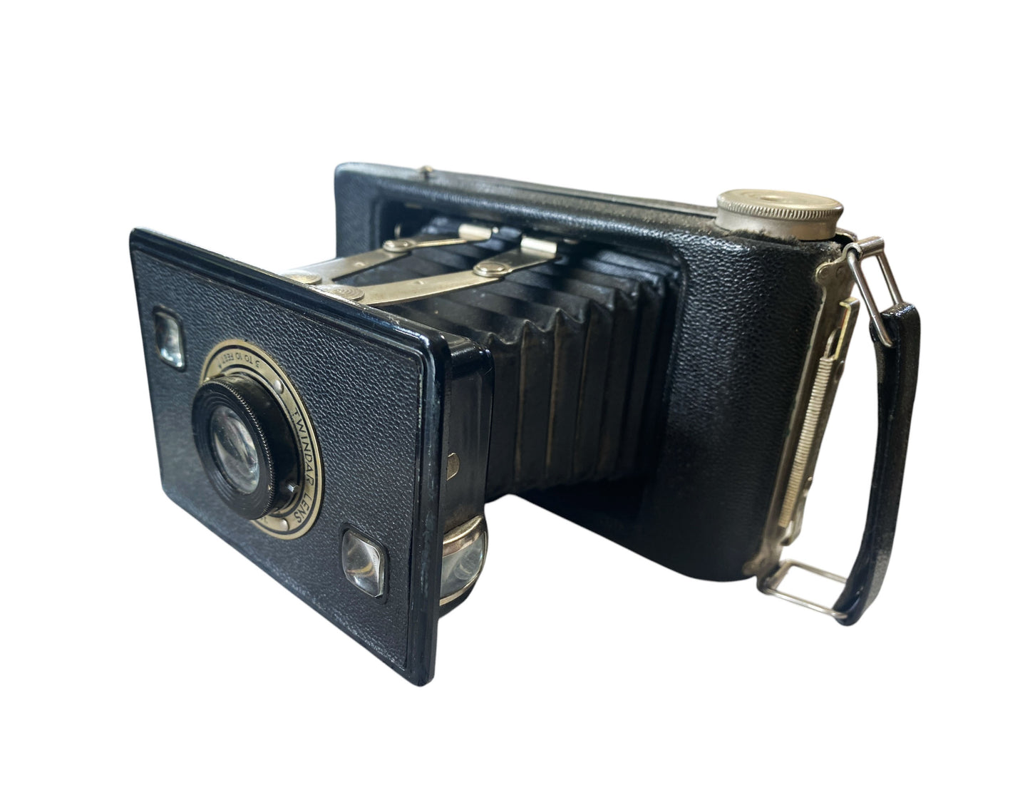 #6408 Vintage Jiffy Kodak Folding Camera 1940's Twindar Lens Untested.